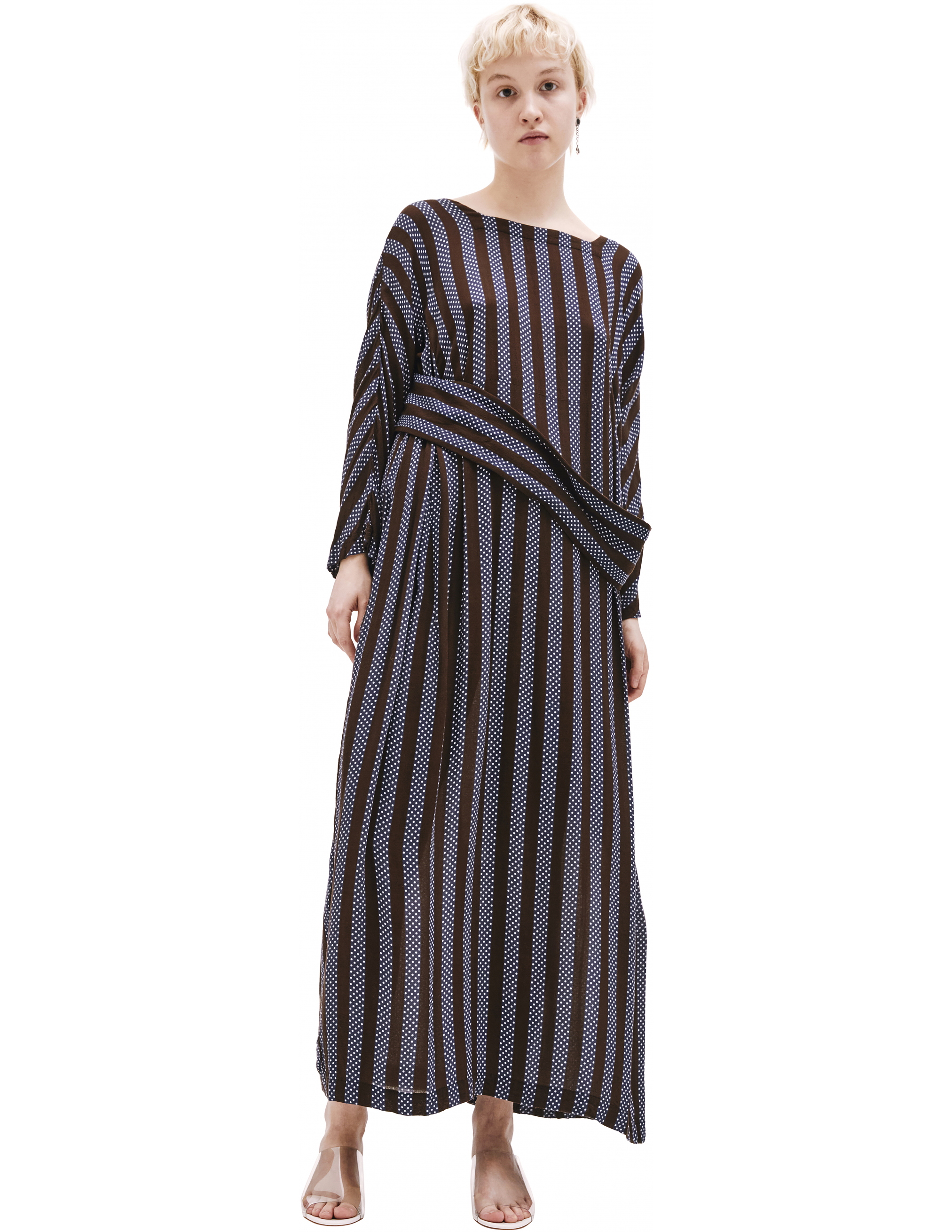 Comme des Garcons CdG Stripped Polka Dot Dress