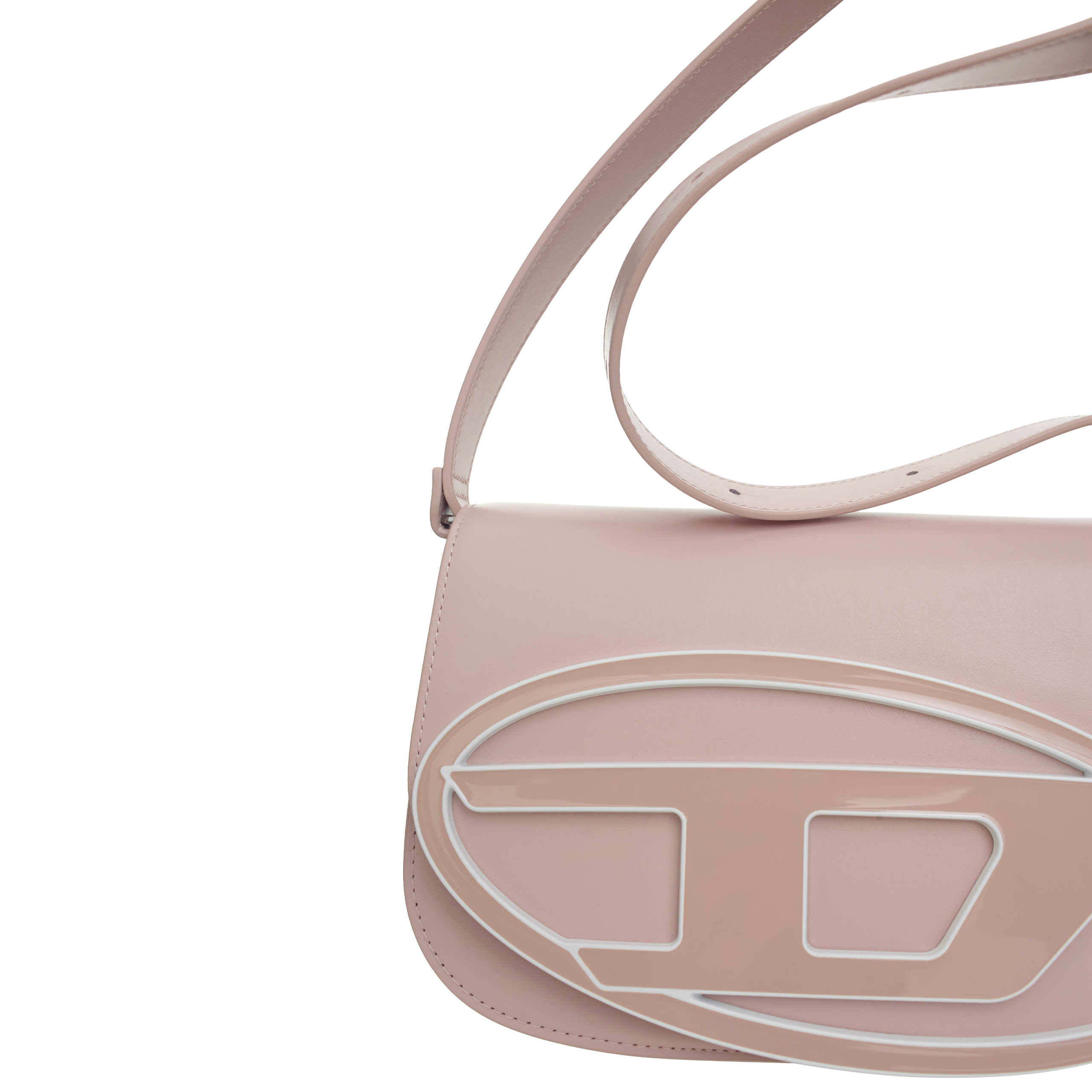 Shop Diesel Leather Shoulder Bag 1dr In Pink