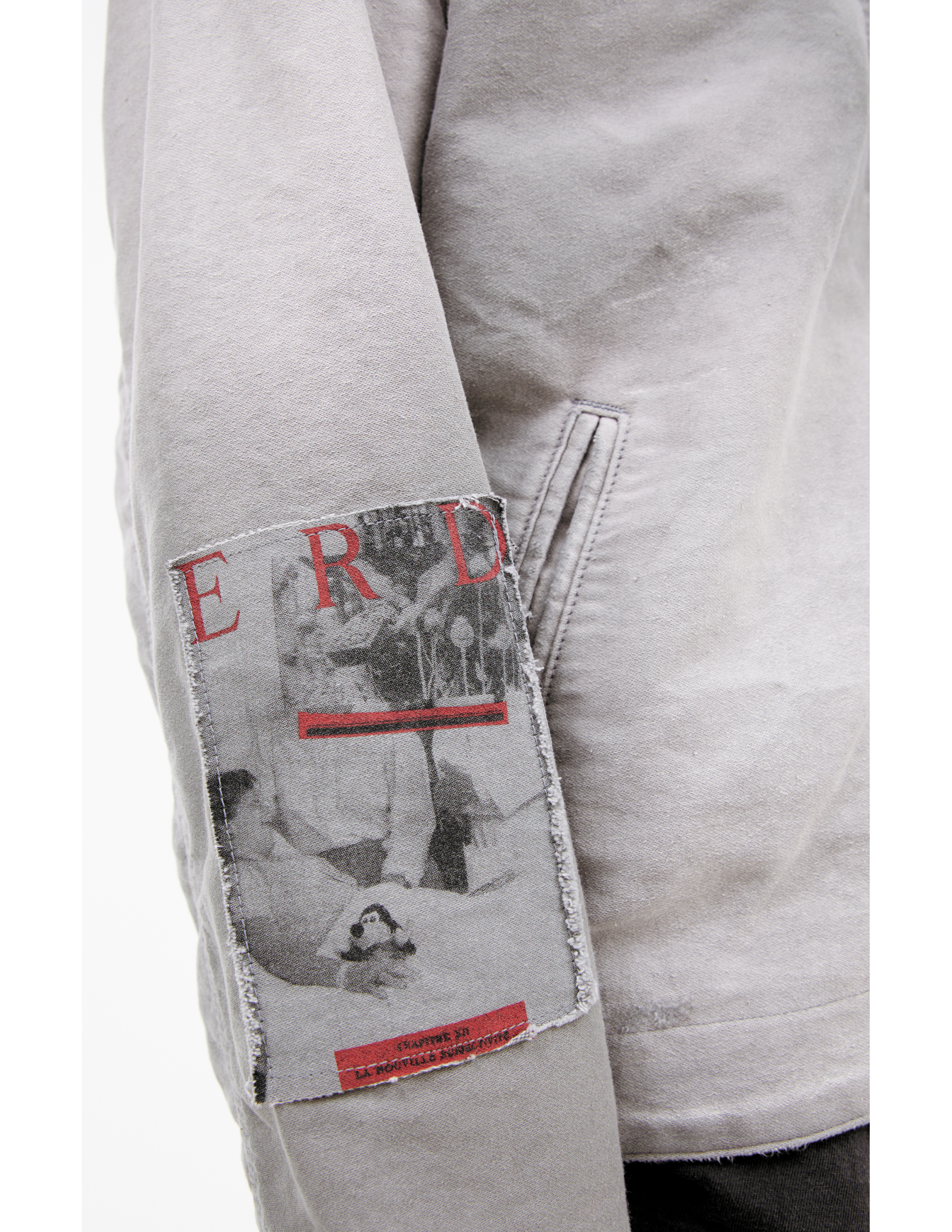 Enfants Riches Deprimes Grey Jacket With Patches In Gray