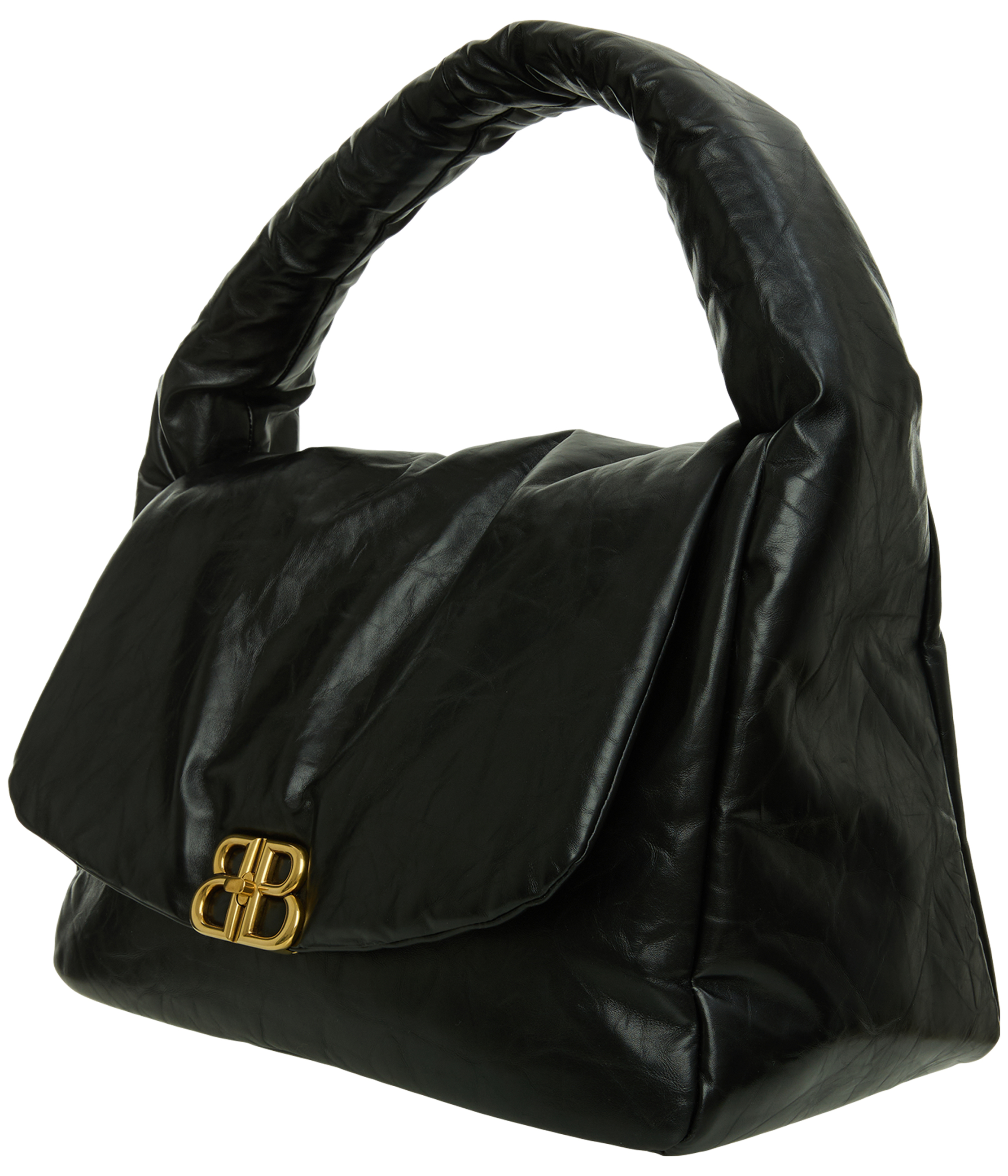 Balenciaga Leather Monaco Large Sling Bag In Black