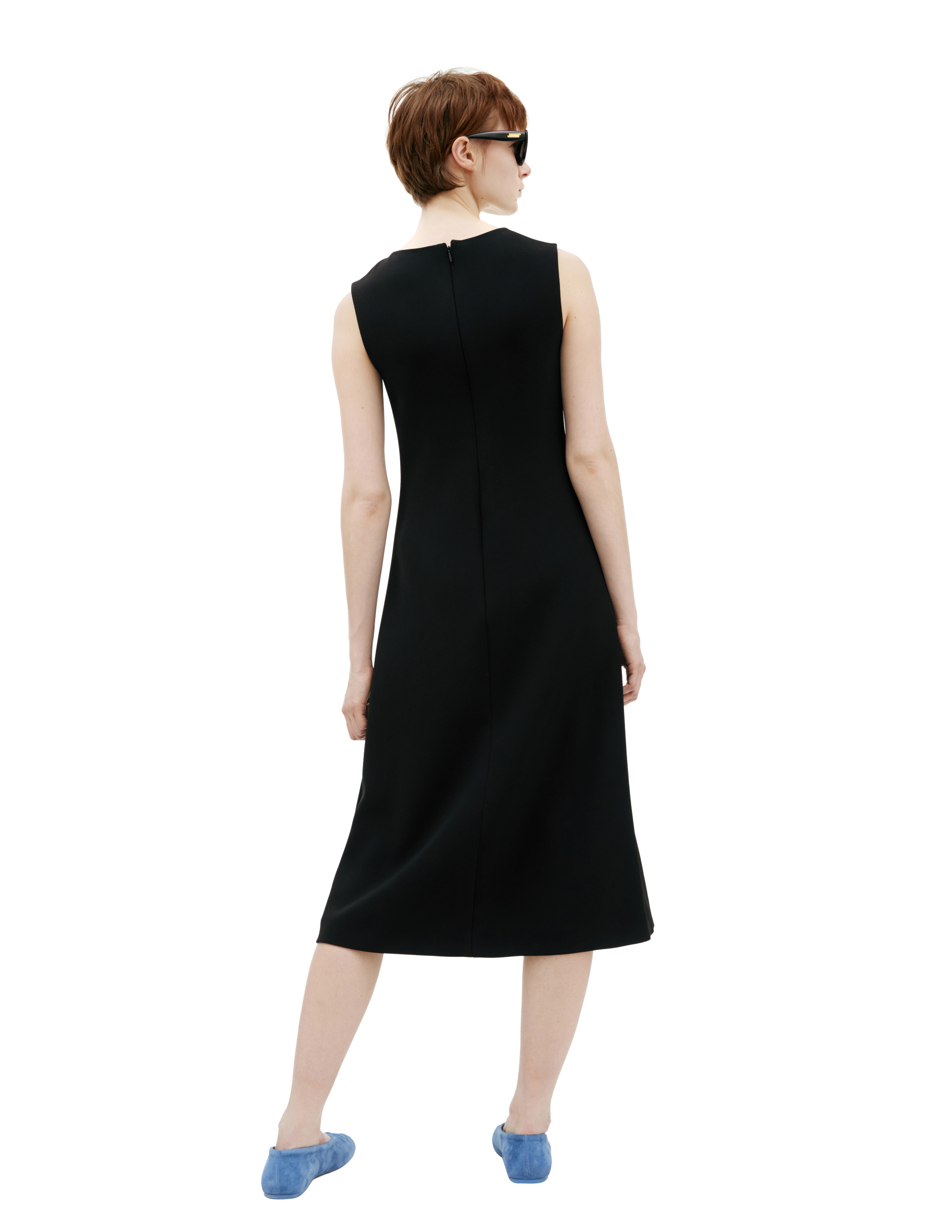 The Row Mirna Midi Dress In Black