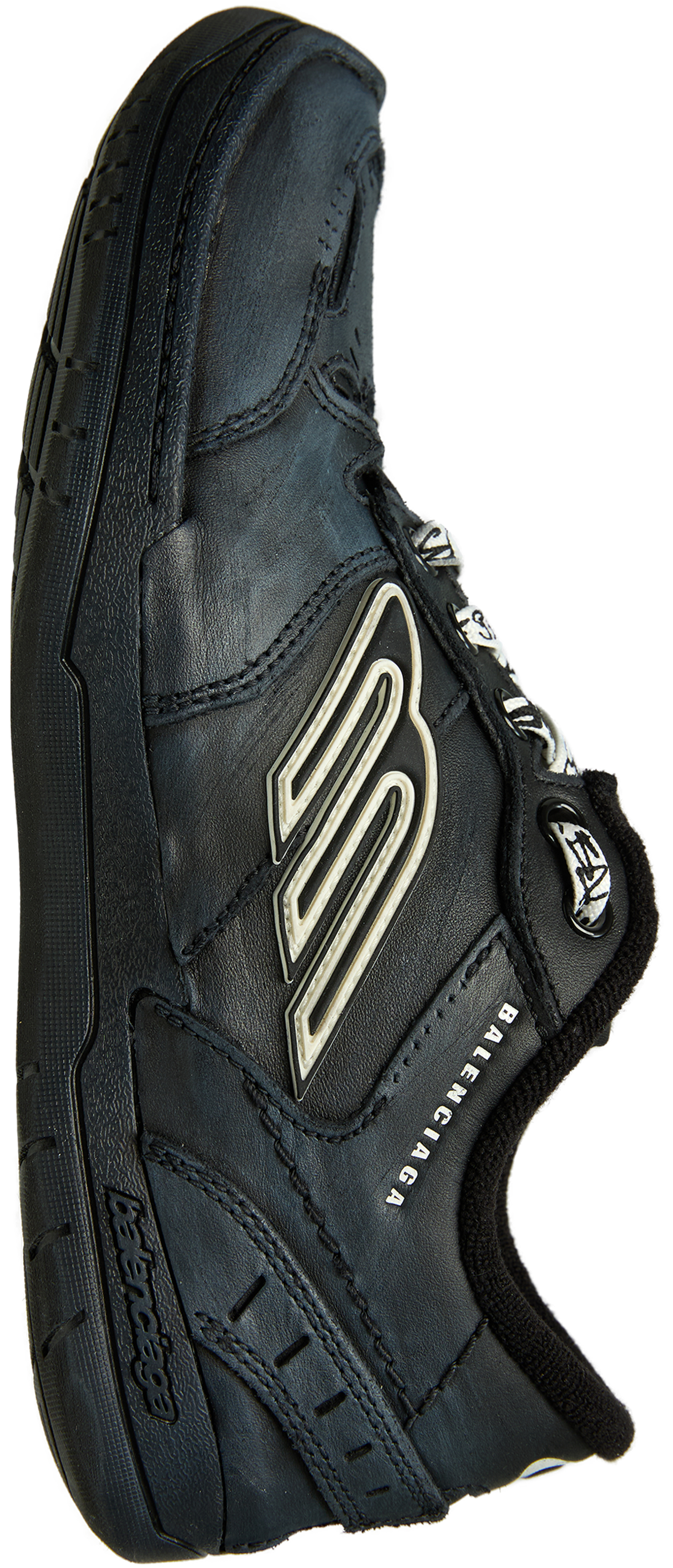 Buy Balenciaga women black hamptons sneakers for $1,240 online on