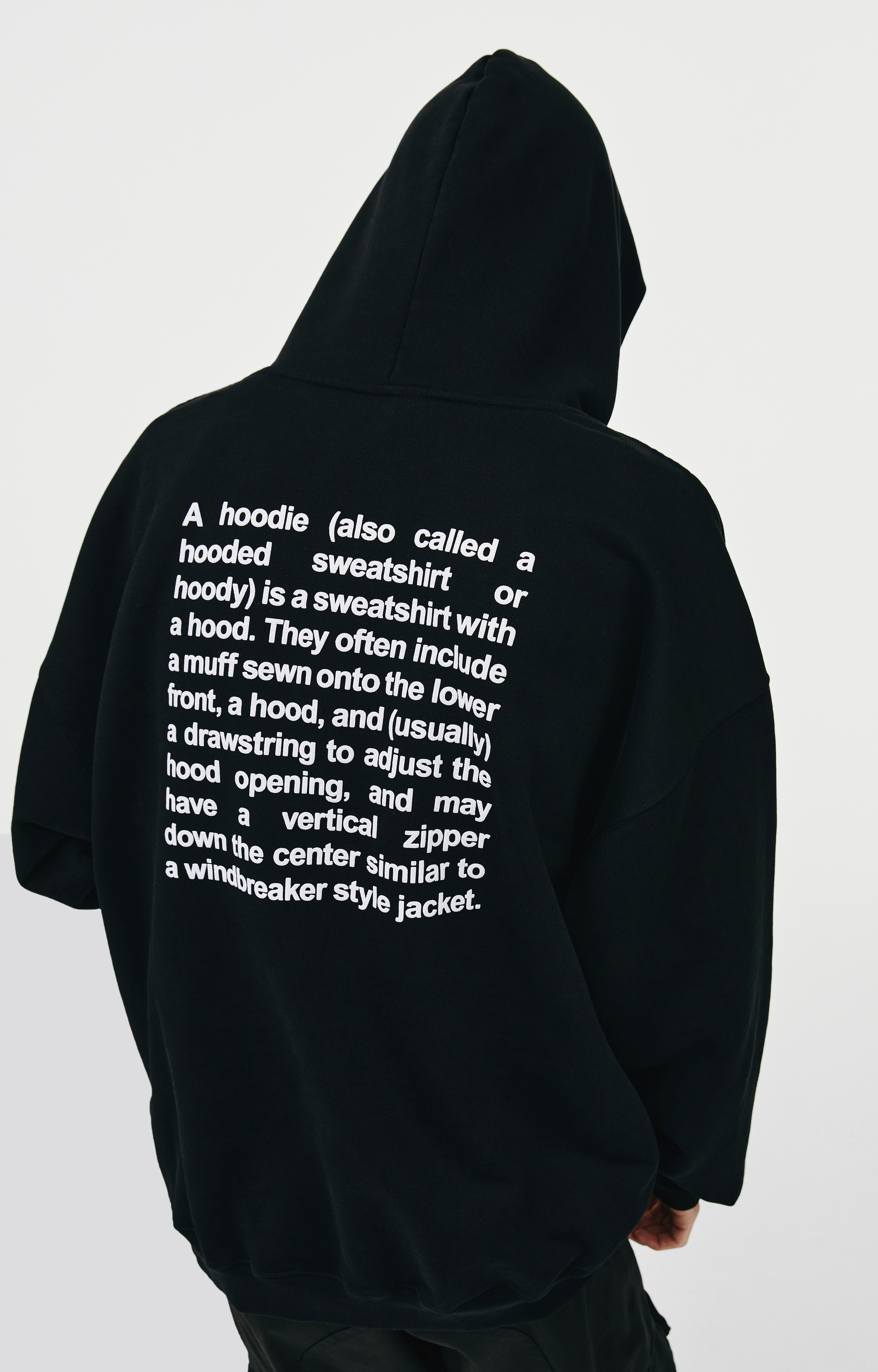 Buy VETEMENTS men black definition hoodie for €474 online on SV77,  UE51TR310B/1601