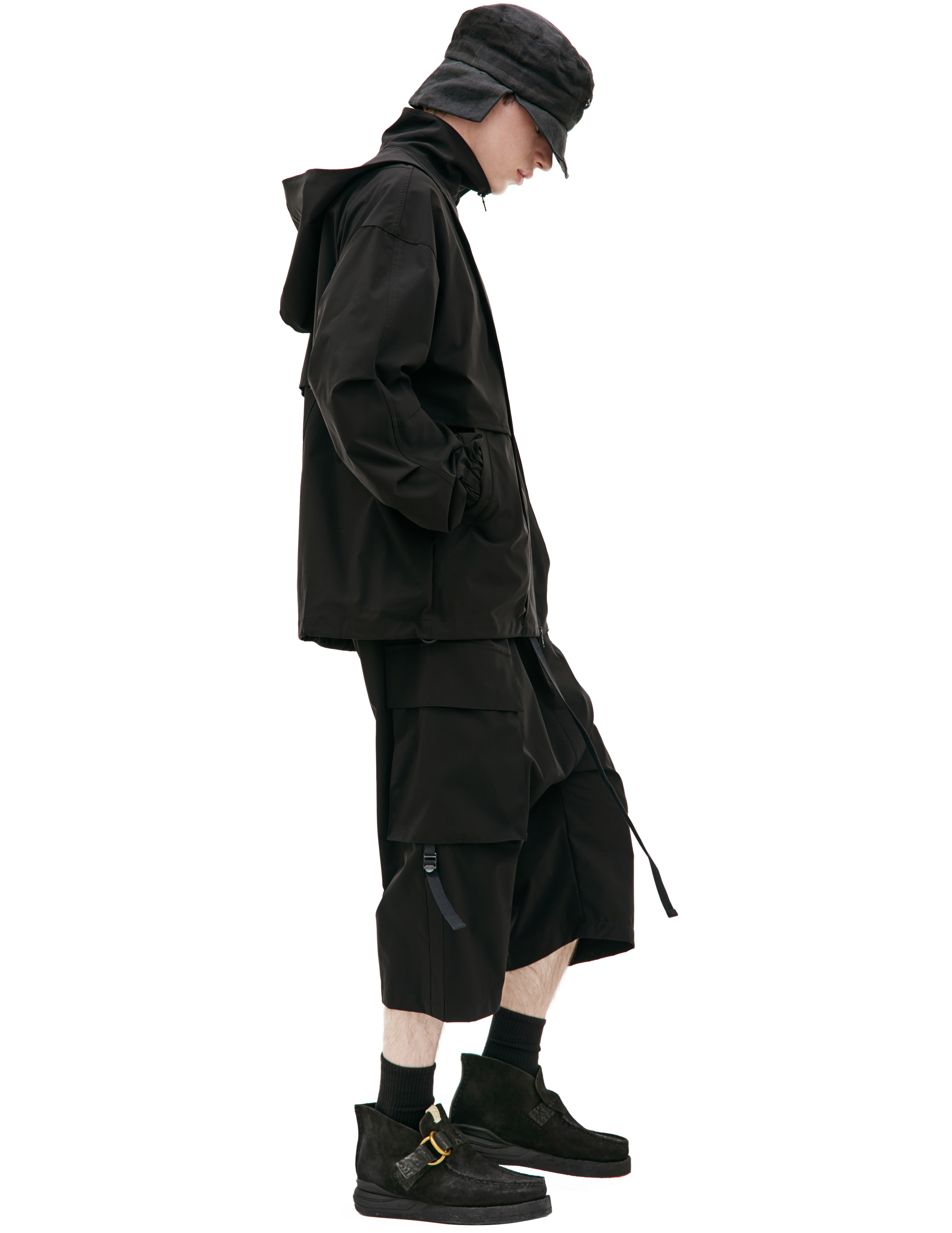 Shop The Viridi-anne Water-repellent Hooded Jacket In Black