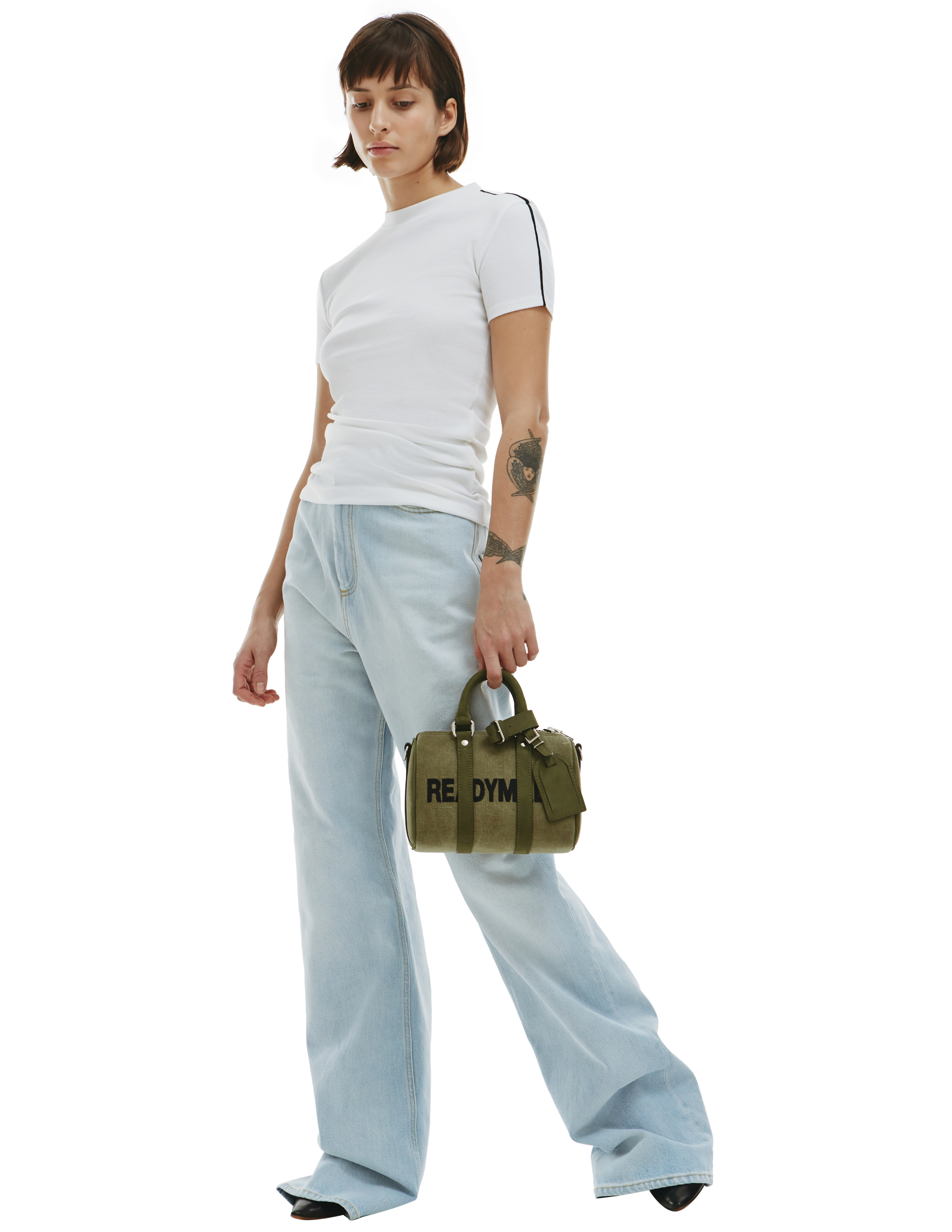 PETER DO White ribbed t-shirt