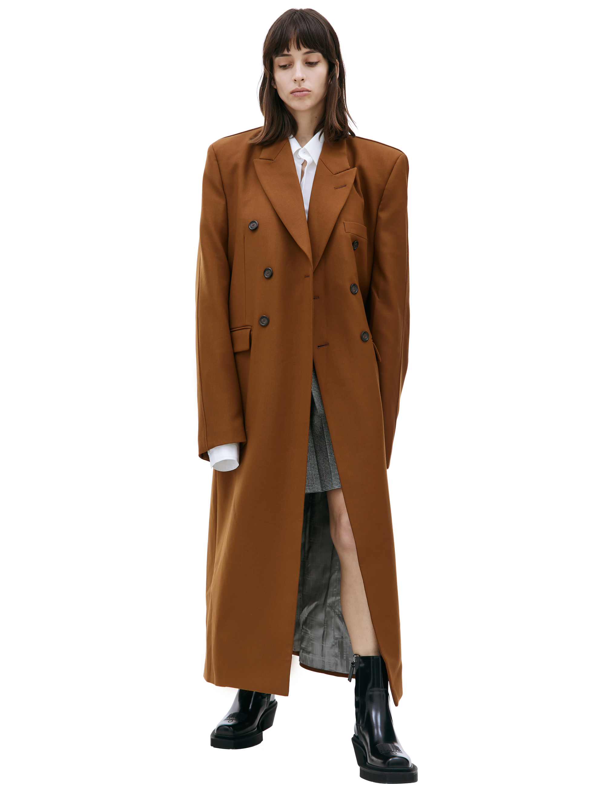 VTMNTS Brown wool coat