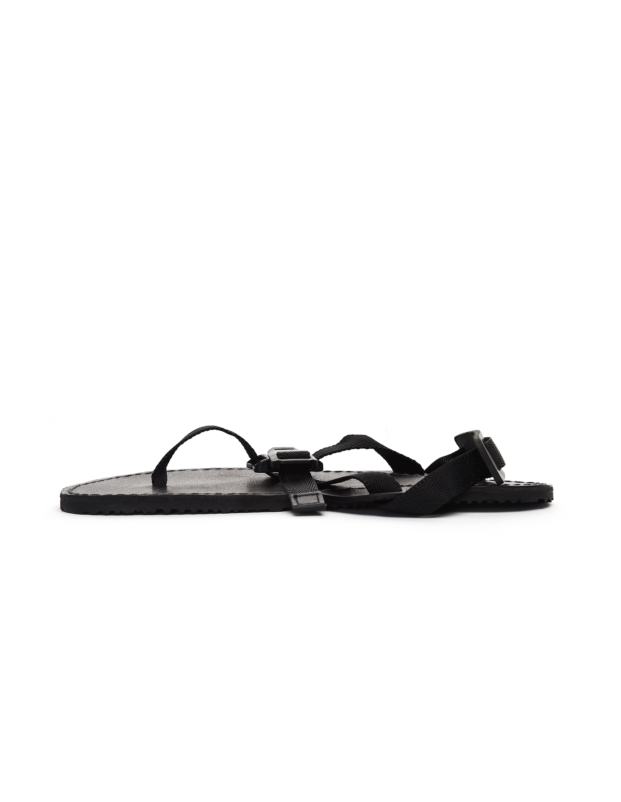 Buy Hender Scheme men devise strap black leather sandal for $173