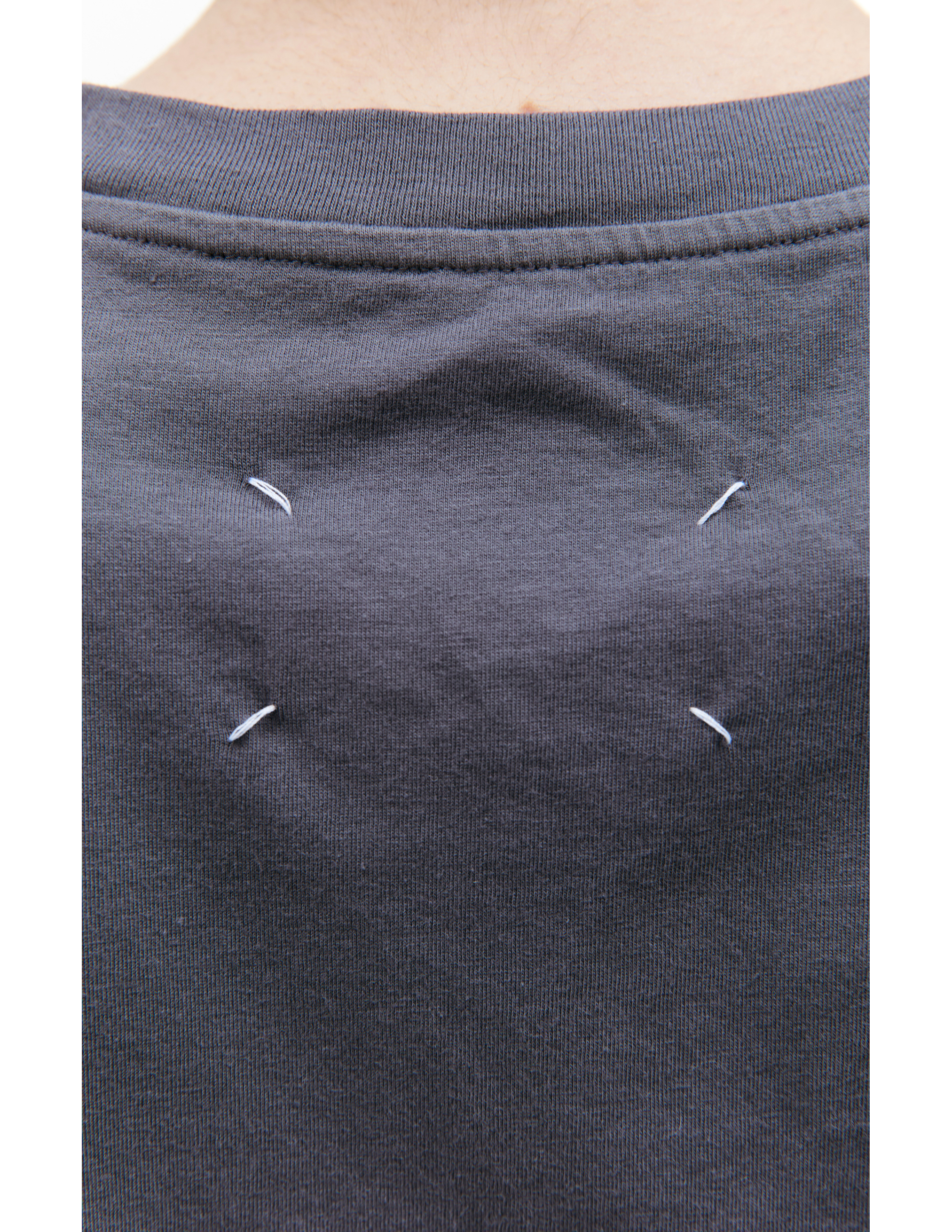 Shop Maison Margiela Grey Cotton T-shirt