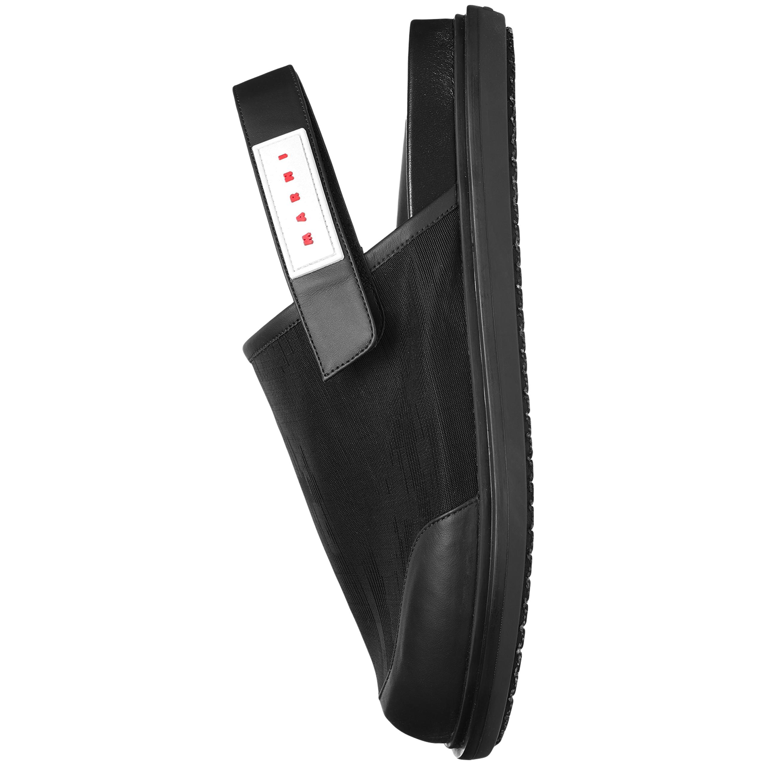 Buy Marni women black back strap mules for $613 online on