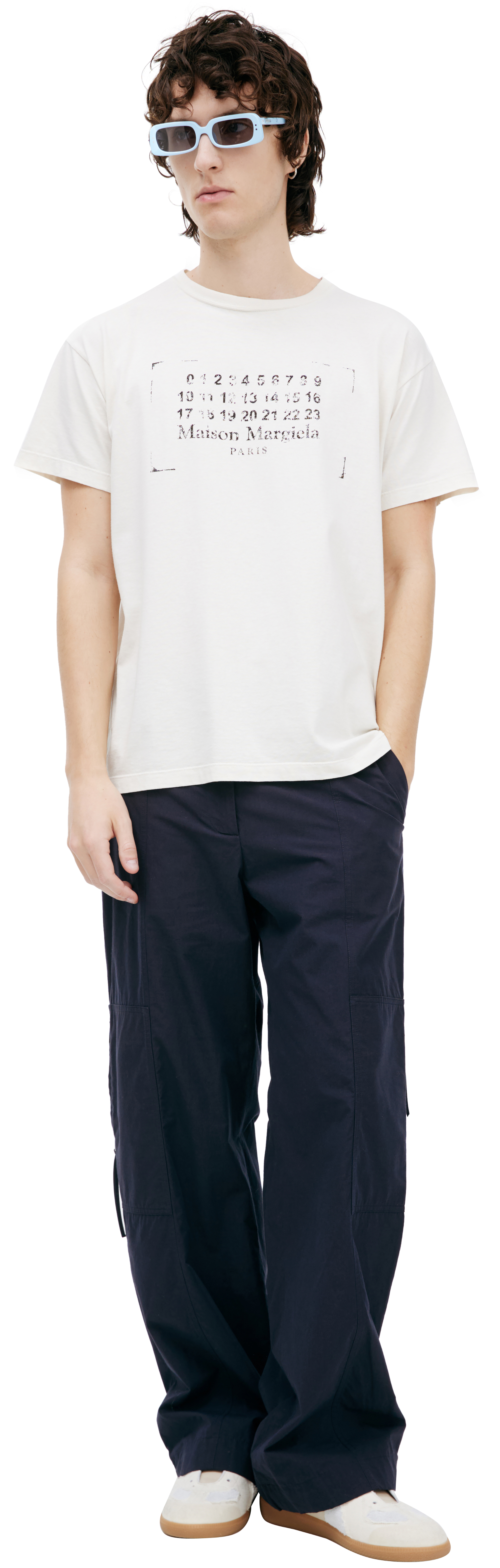 Buy Maison Margiela men white t-shirt with print for $389 online