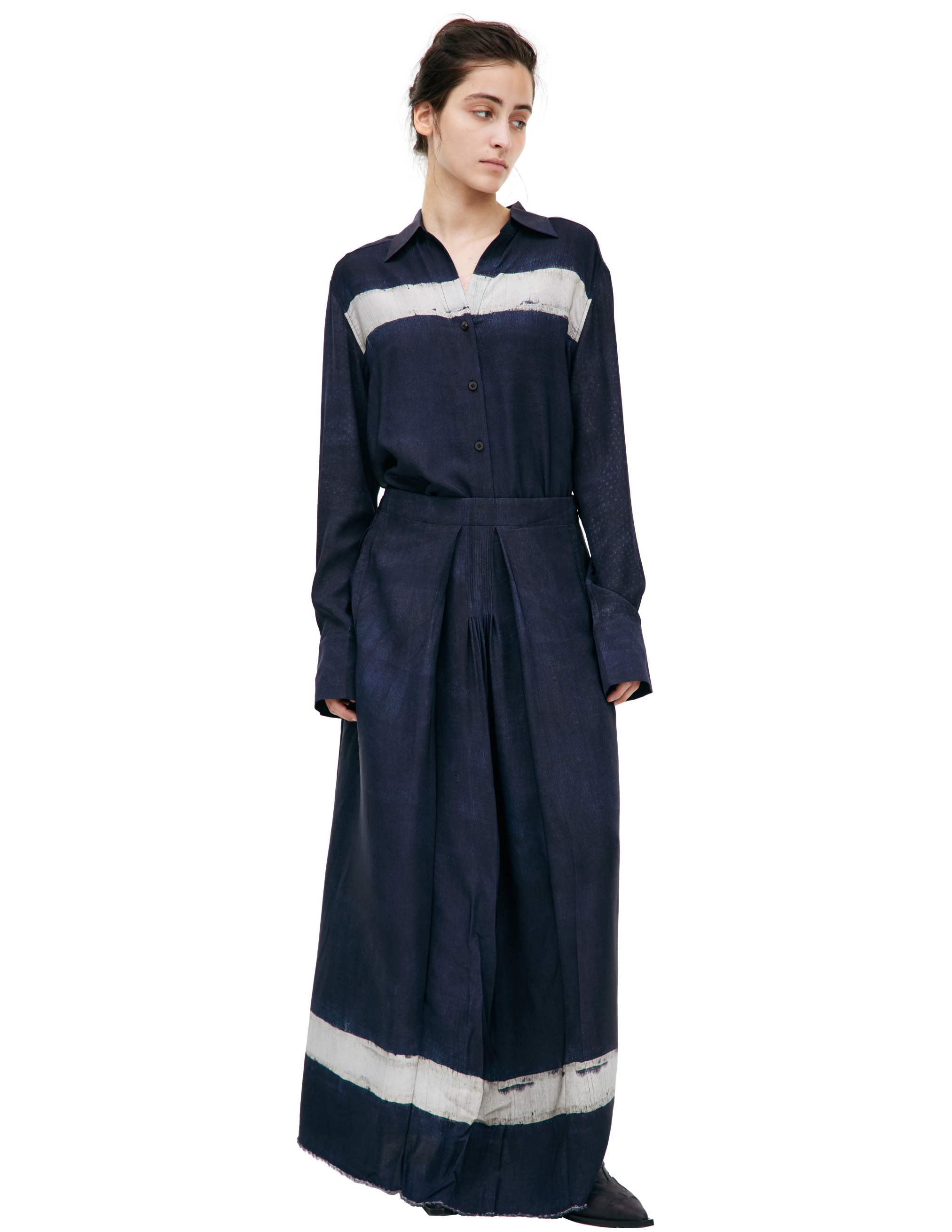 Silk maxi skirt