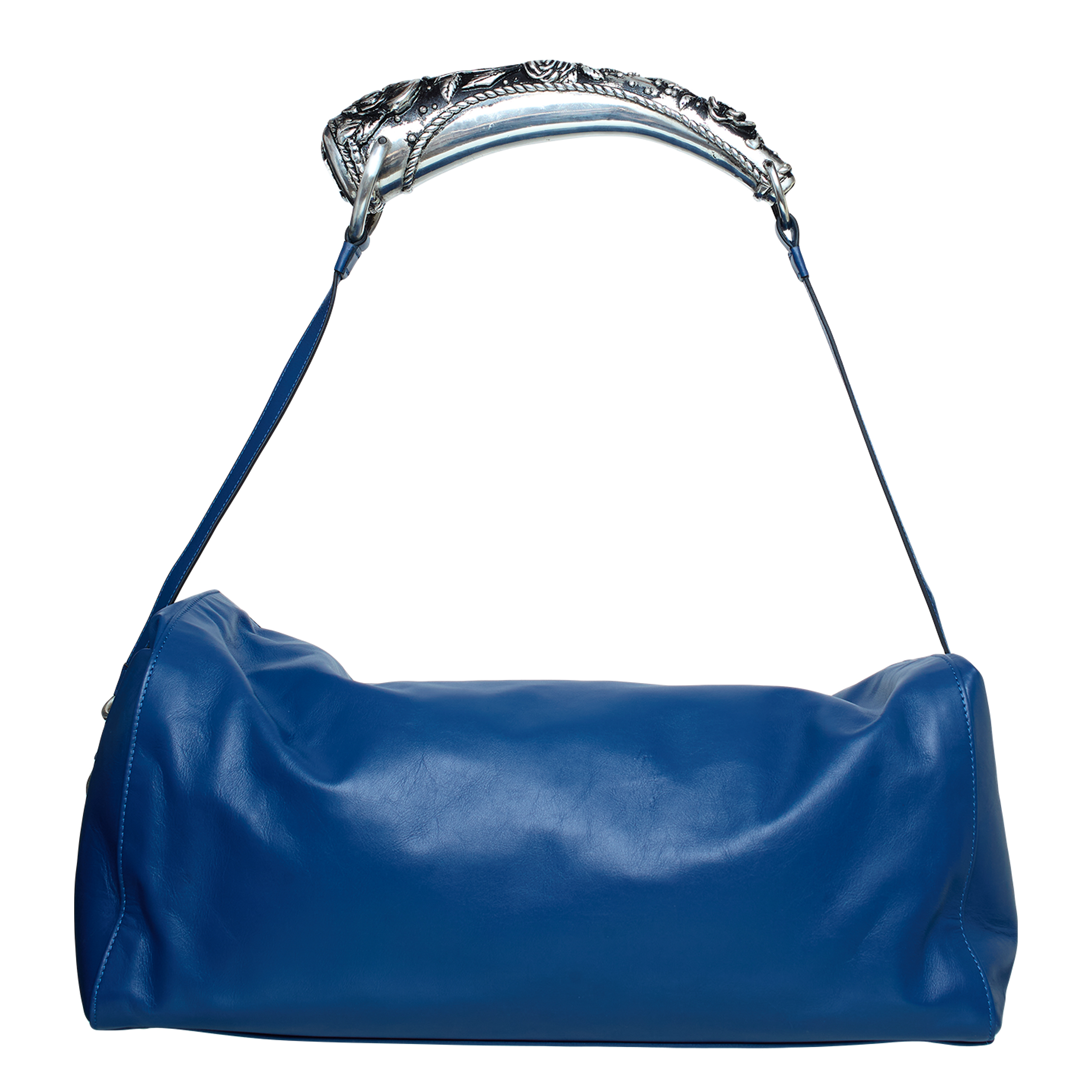 Shop Enfants Riches Deprimes Weekend Rose Handle Bag In Blue