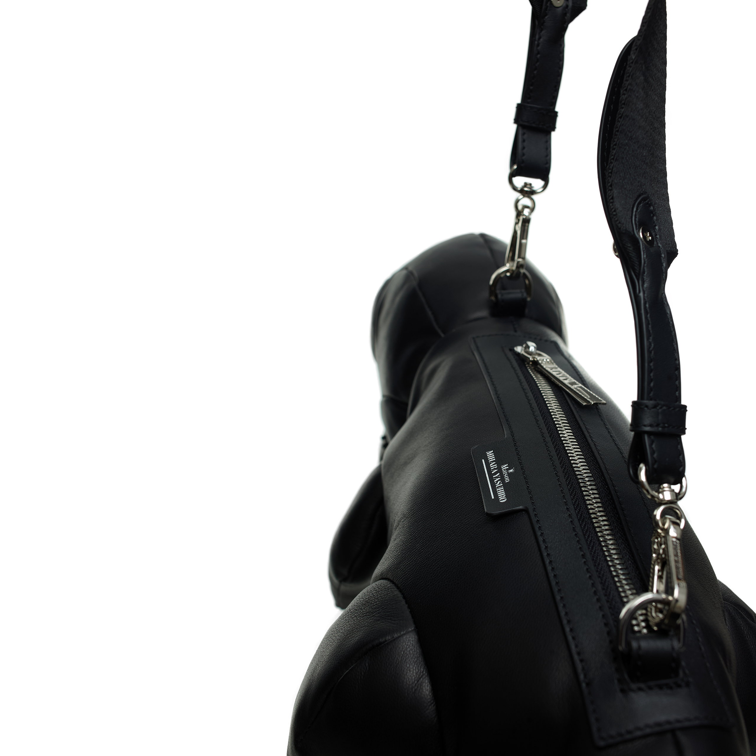 Buy Maison Mihara Yasuhiro women black t-rex leather bag for