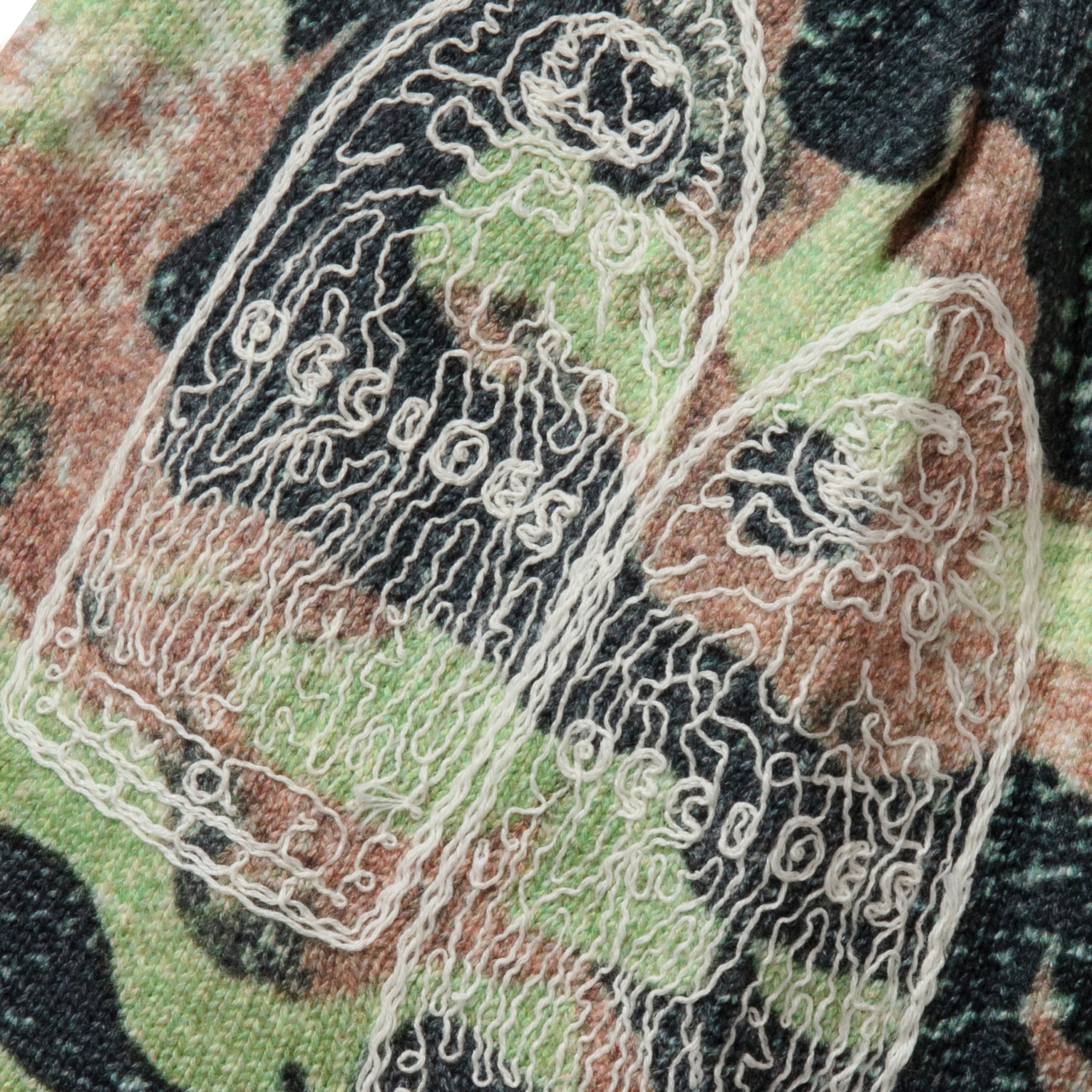 Who Decides War Flame Camo Knit Hat In Green