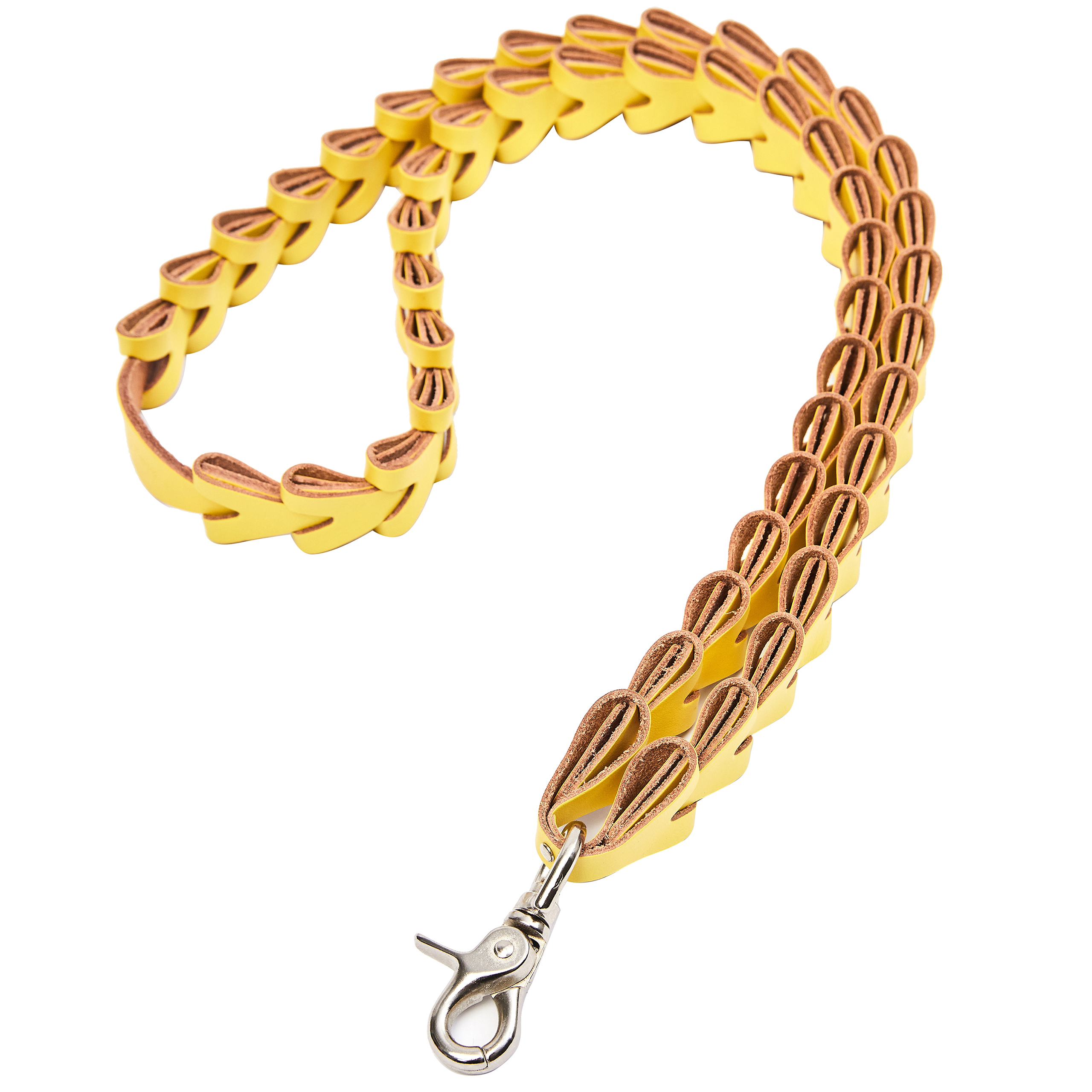 Hender Scheme Yellow Leather Constructed Strap