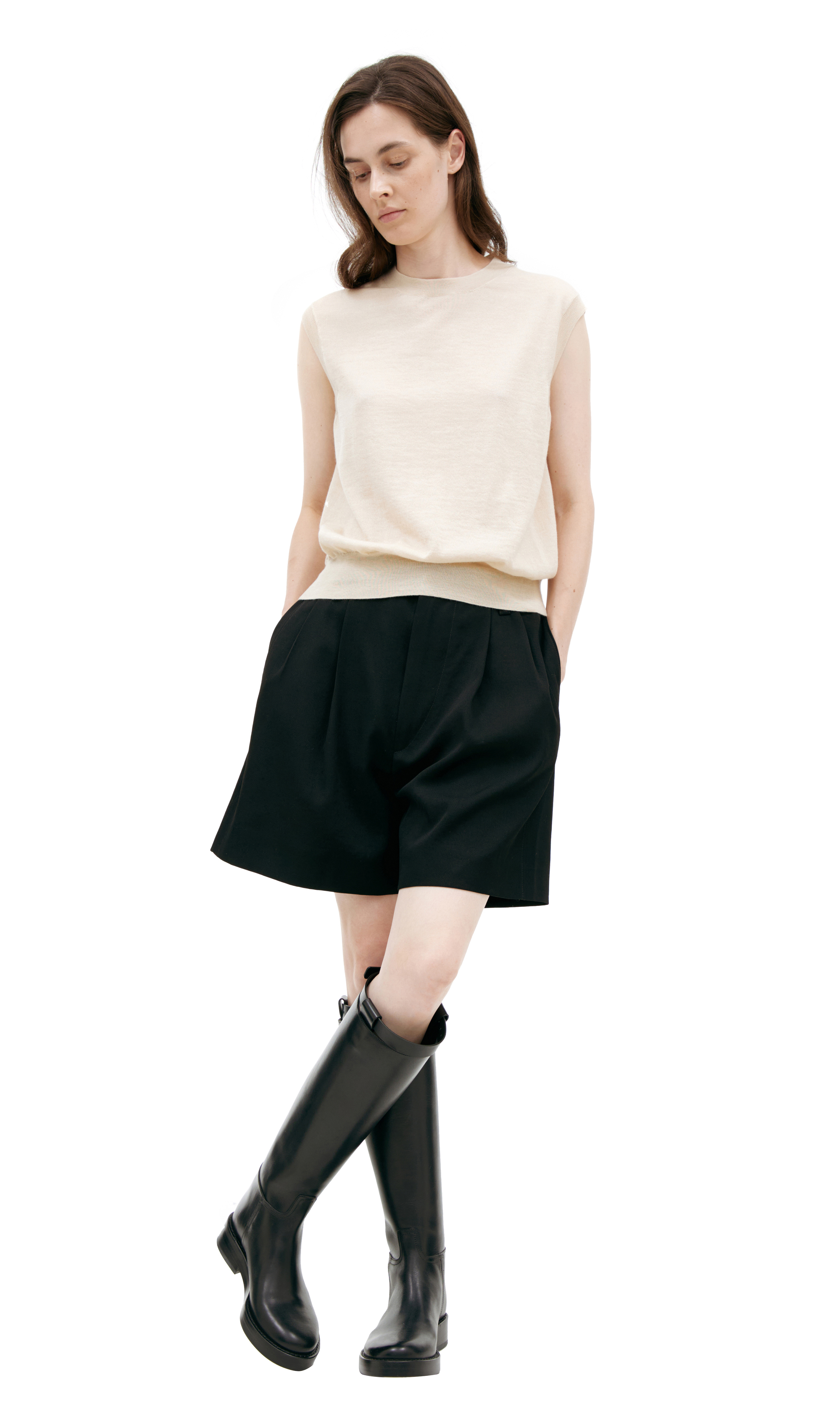 The Row Knitted cashmere top