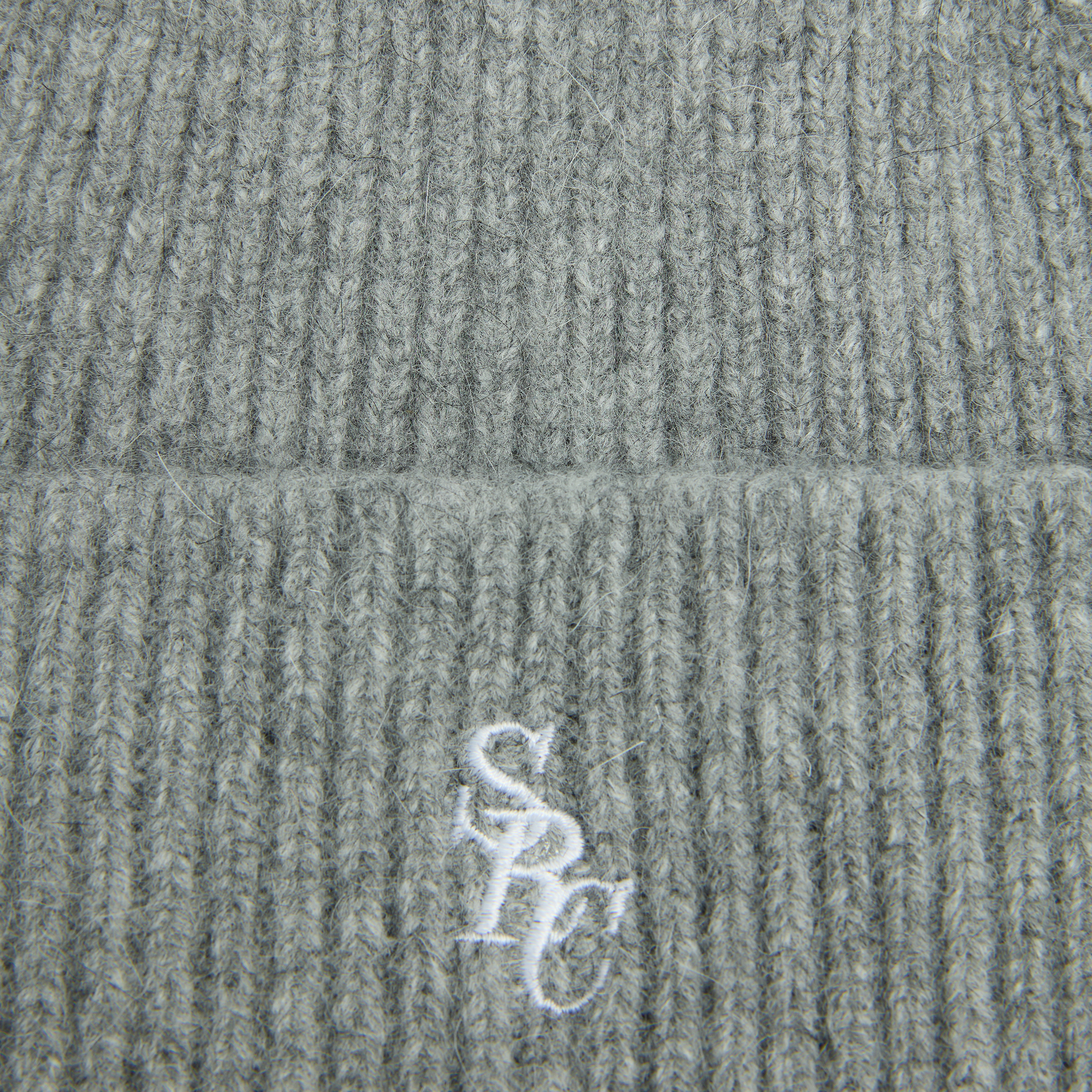 Sporty And Rich Logo Wool Beanie In Grey