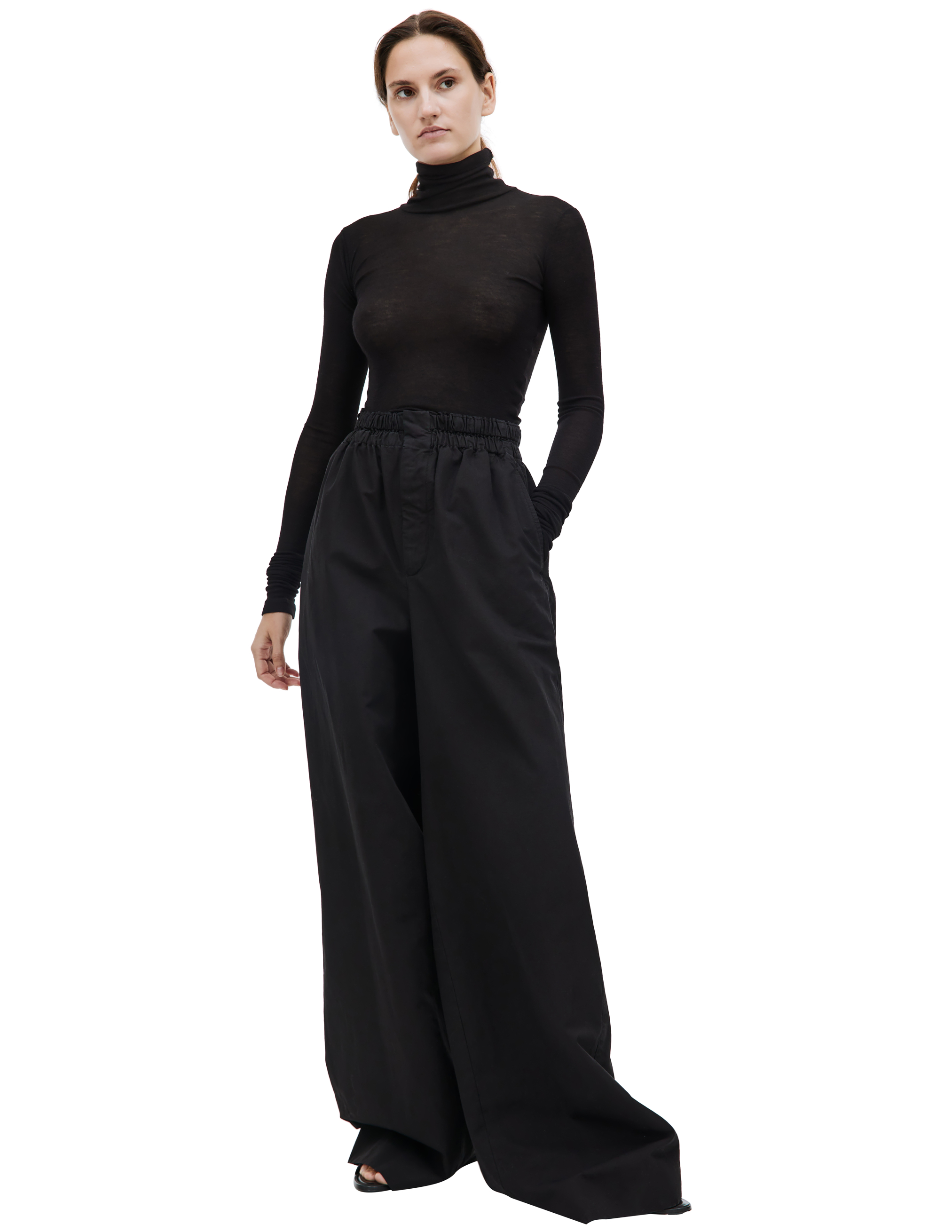 QUIRA Black oversized trousers