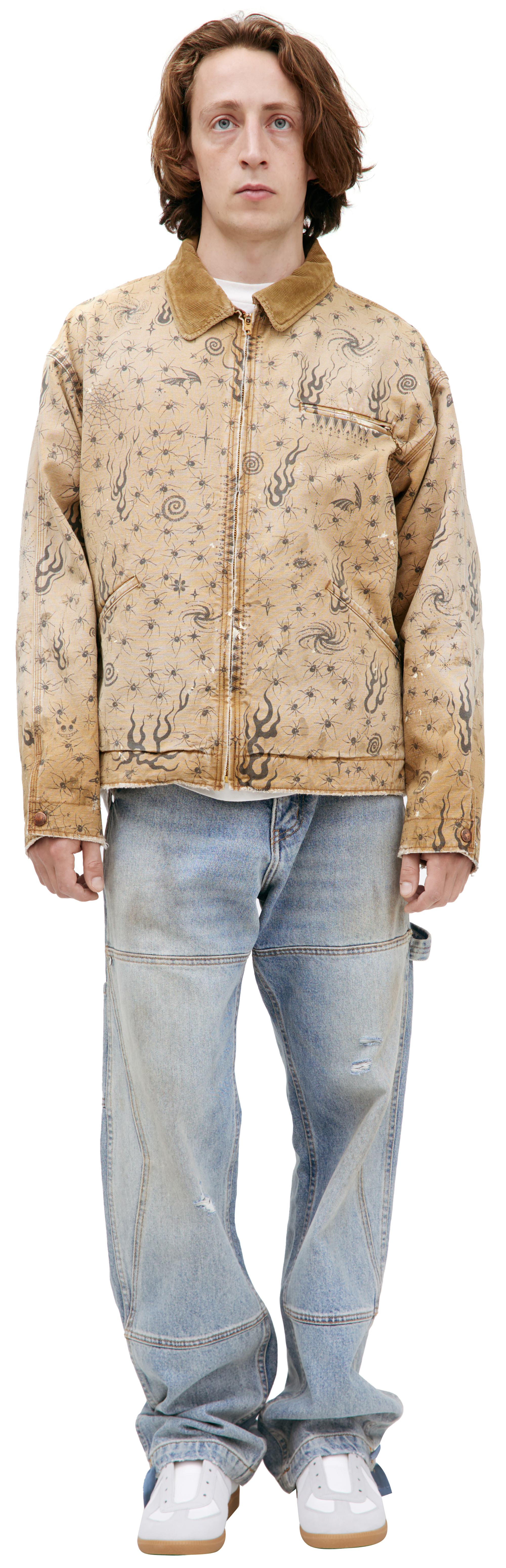 Buy Saint Mxxxxxx men beige x dr. woo jacket for $1,248 online on