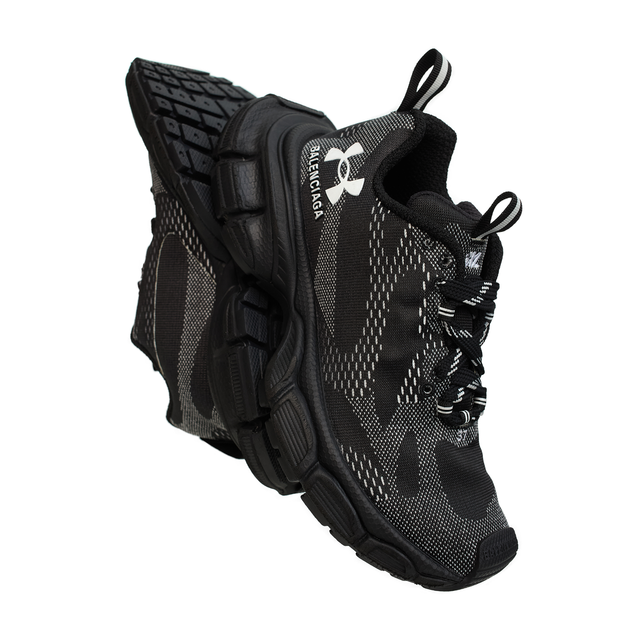 Buy Balenciaga women black textile sneakers 3xl for $1,515