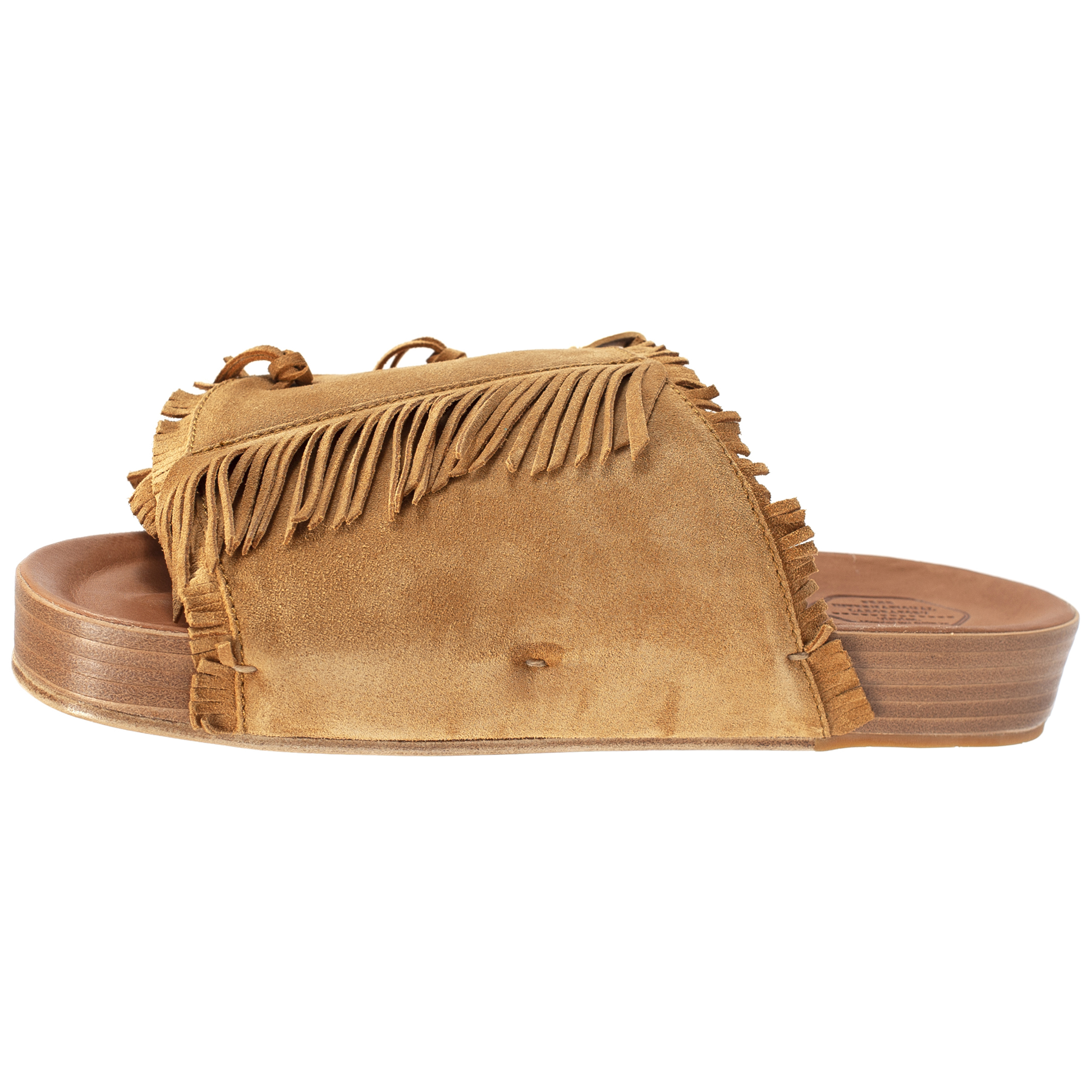 Buy visvim men brown christo shaman-folk sandals for $920 online