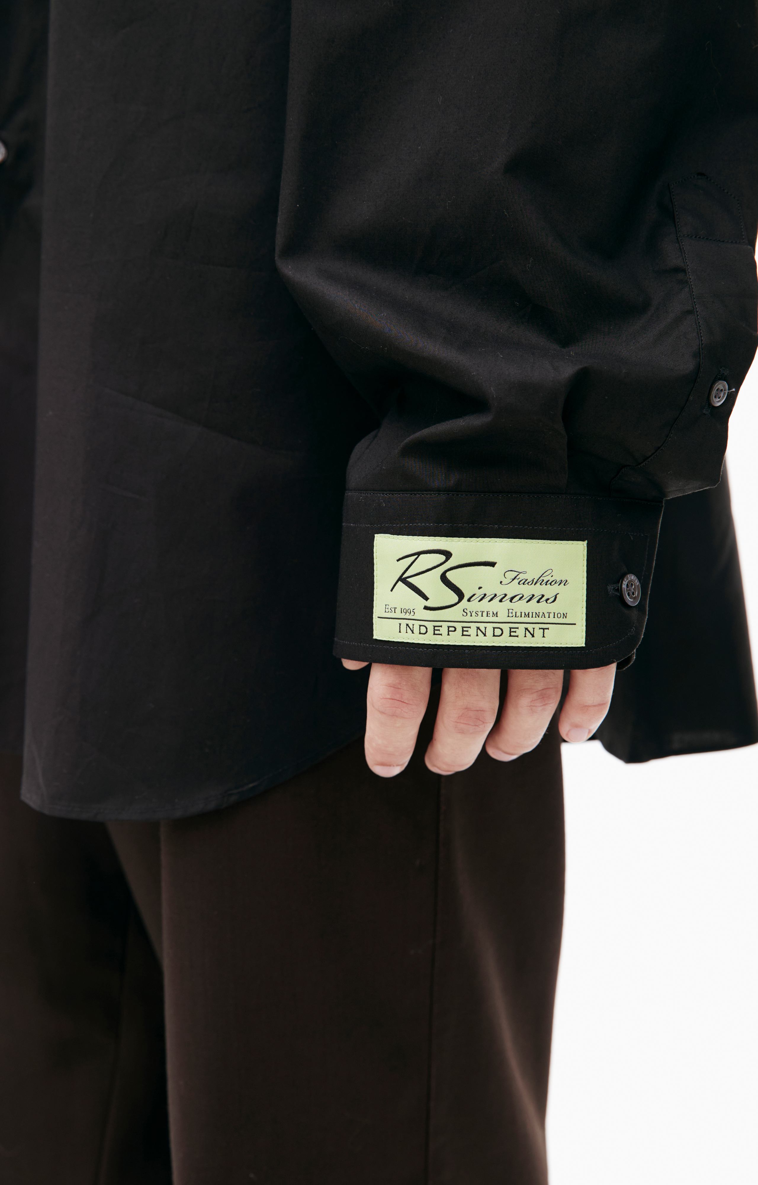 Buy Raf Simons men black x philippe vandenberg shirt for