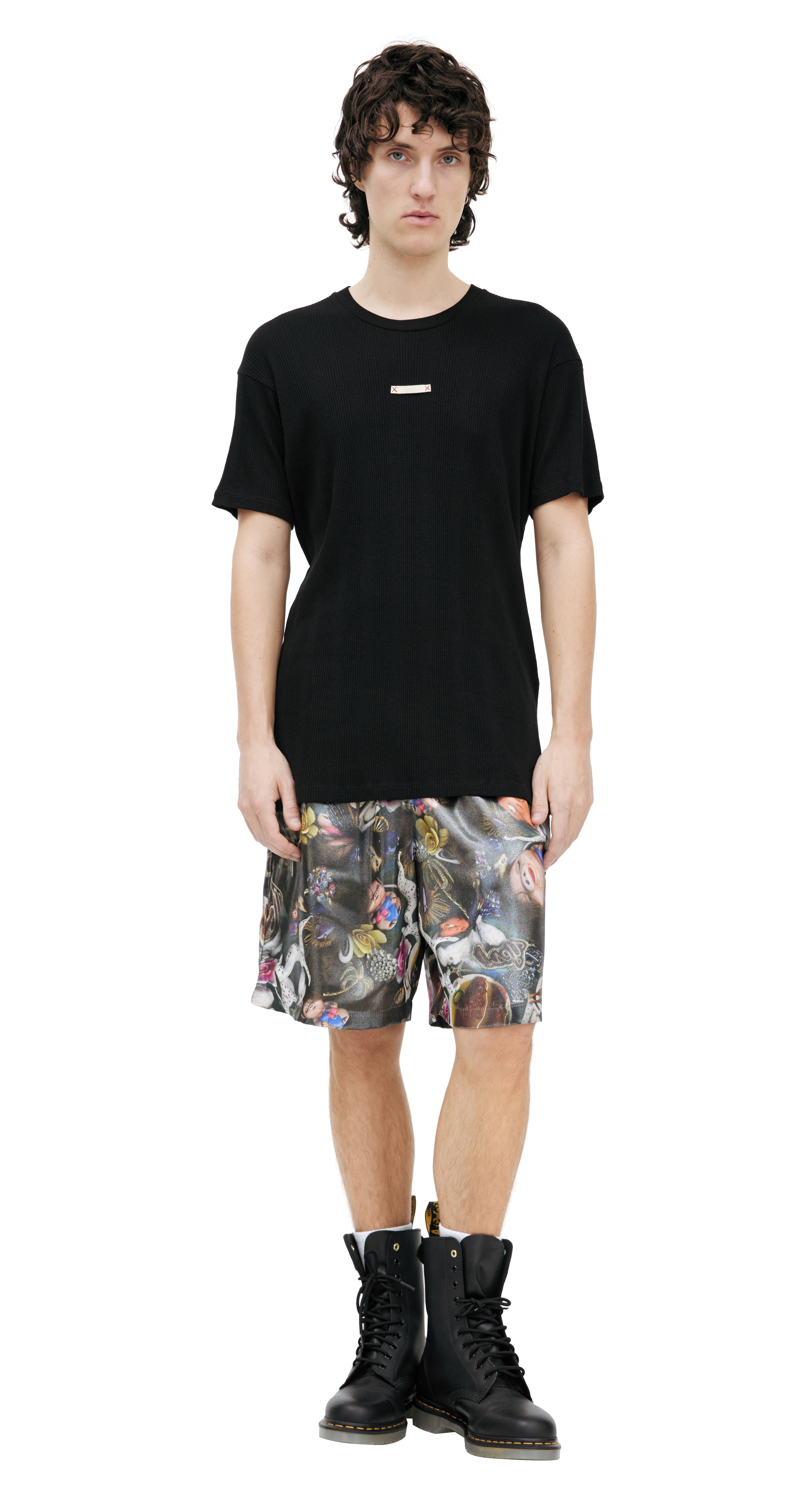 Maison Margiela Black cotton t-shirt