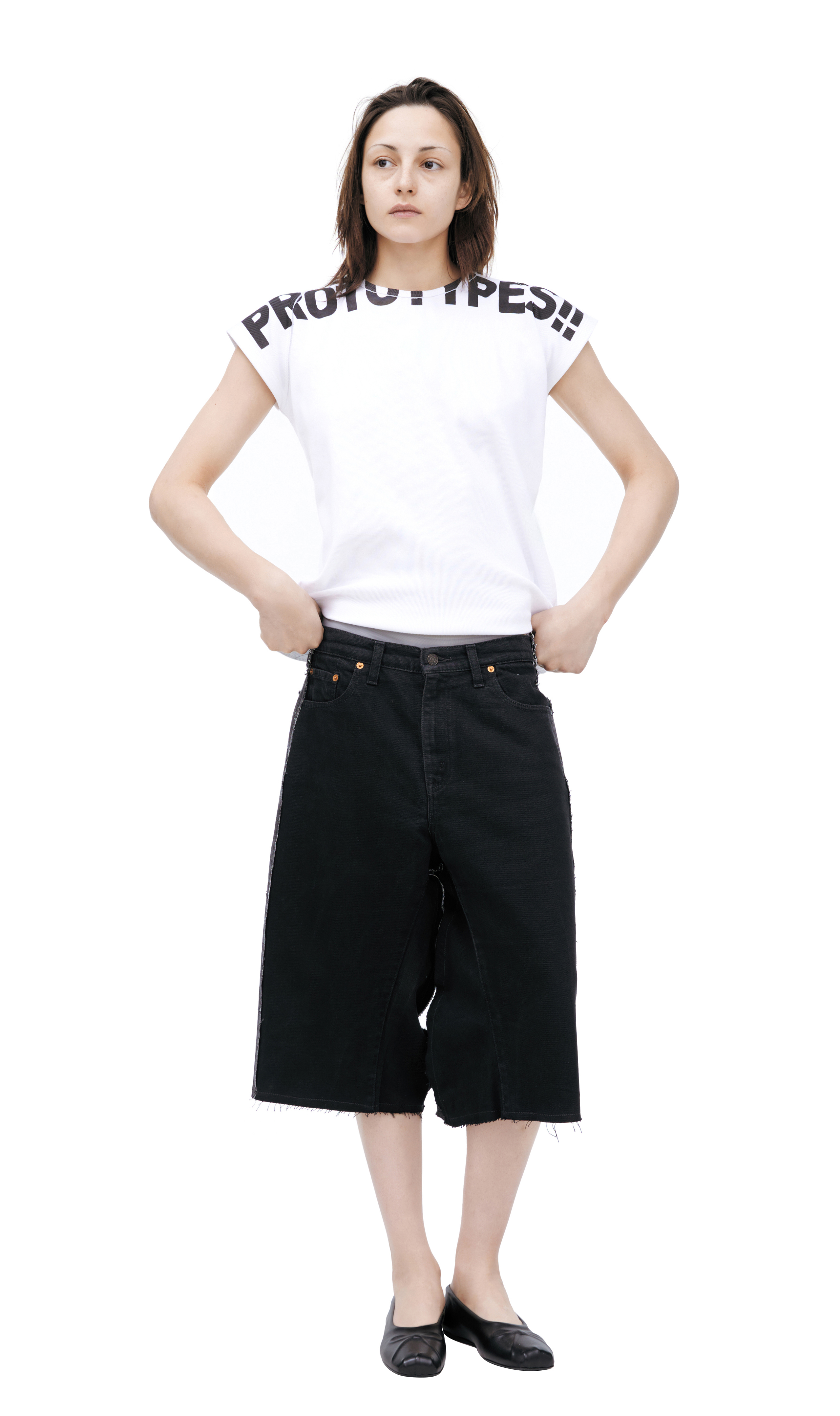 Prototypes Mixed Denim Shorts In Multi
