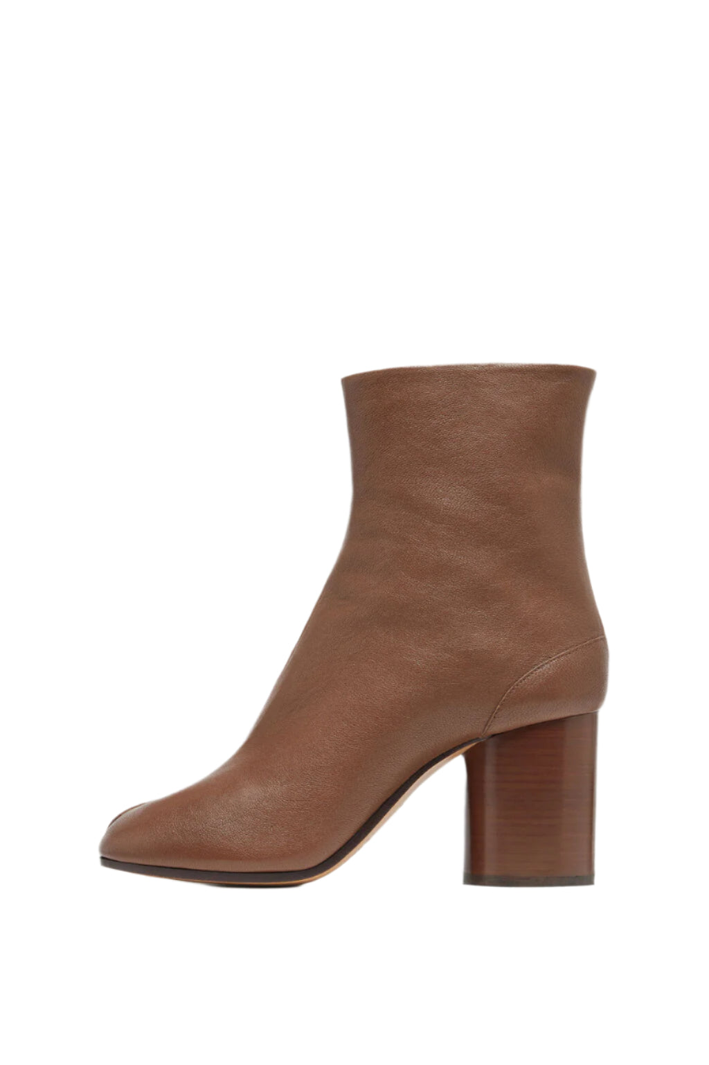 Buy Maison Margiela women brown tabi ankle boots for $1,043 online
