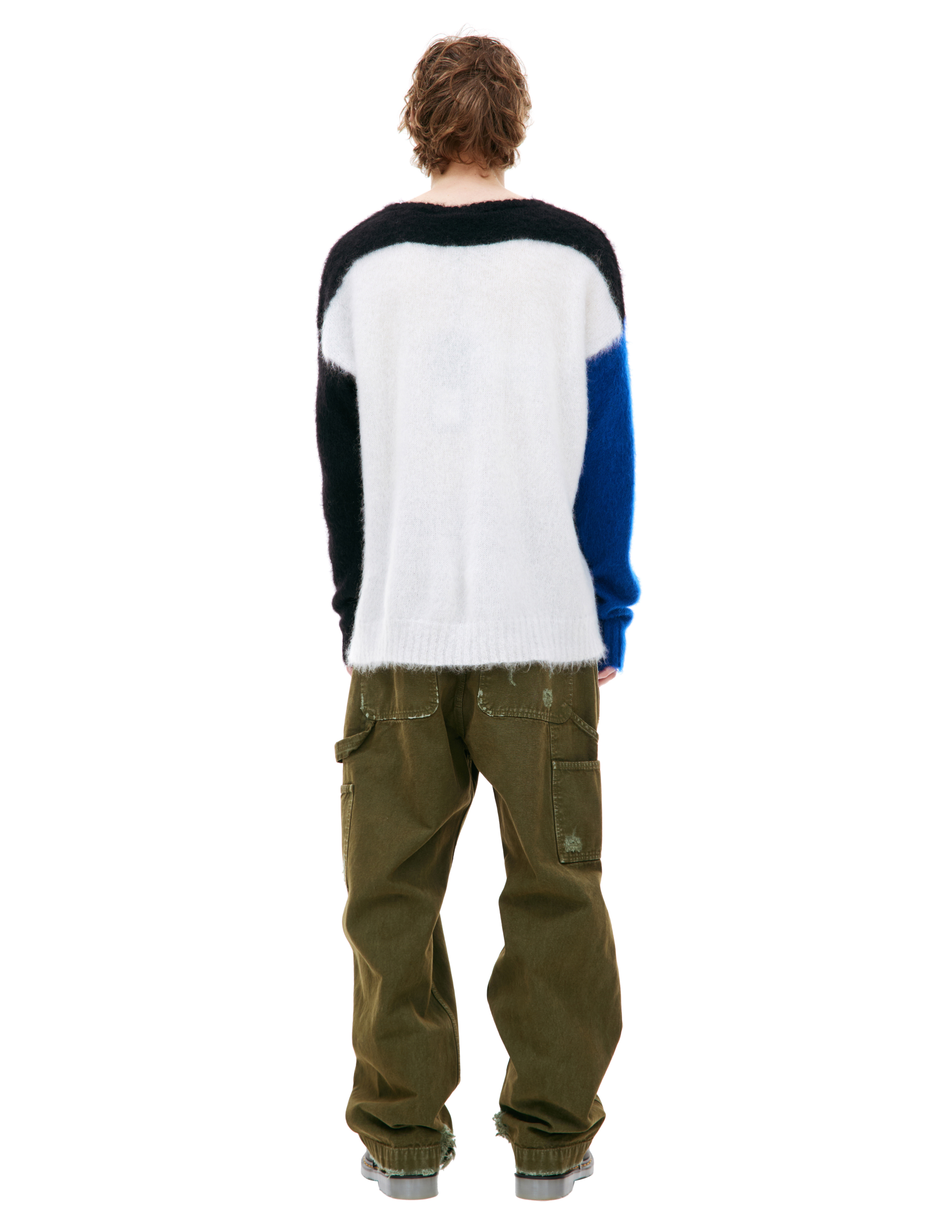 Shop Enfants Riches Deprimes Mohair Oversized Sweater In Multicolor