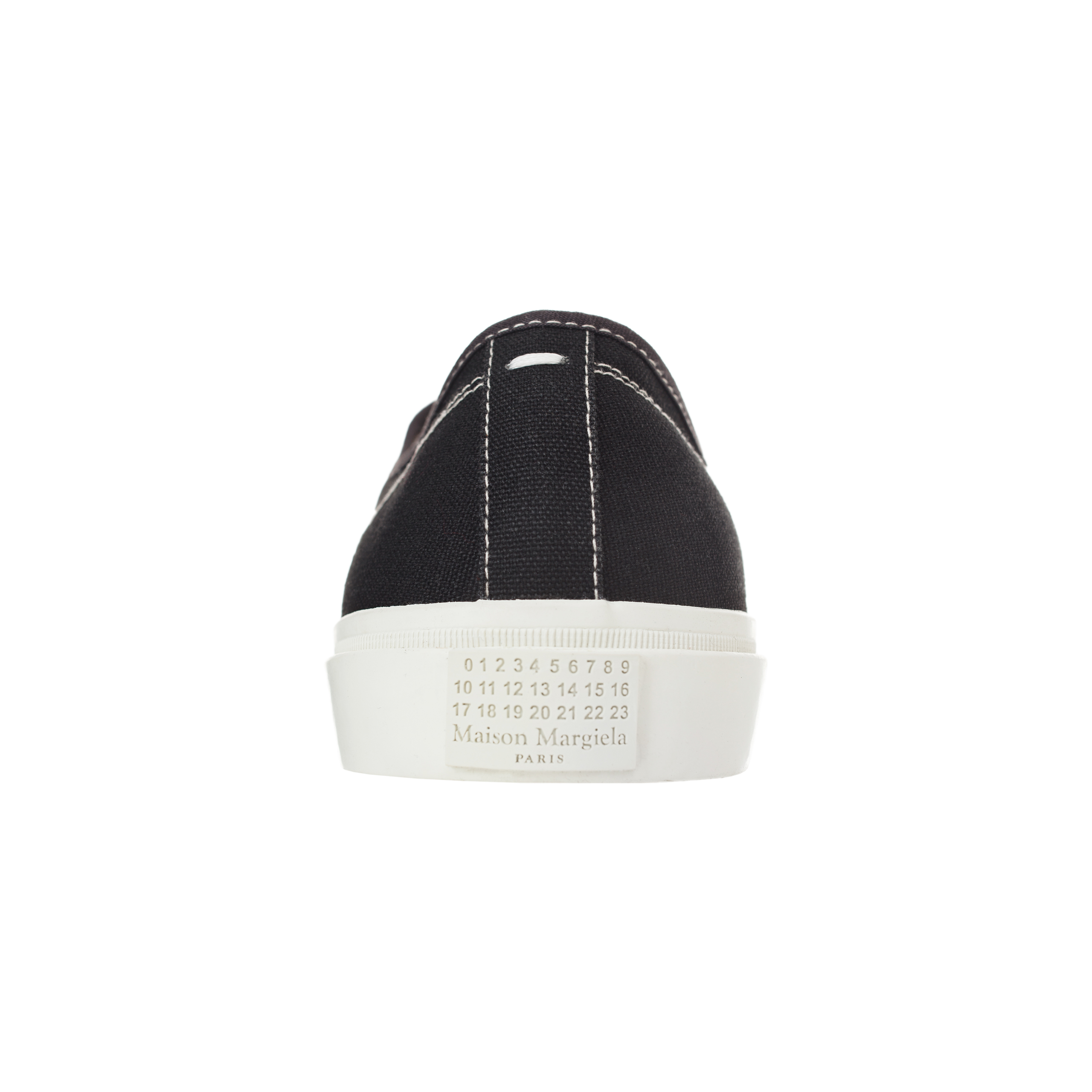 Buy Maison Margiela men black tabi sneakers for $810 online