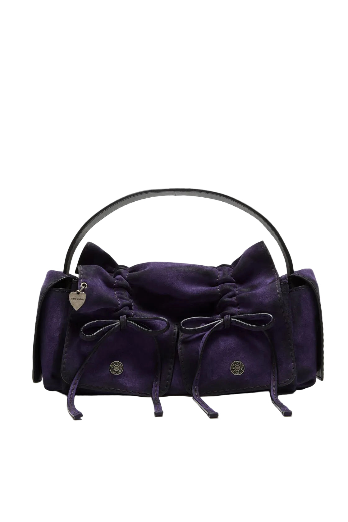 Buy Acne Studios women multipocket suede shoulder bag for $1,950
