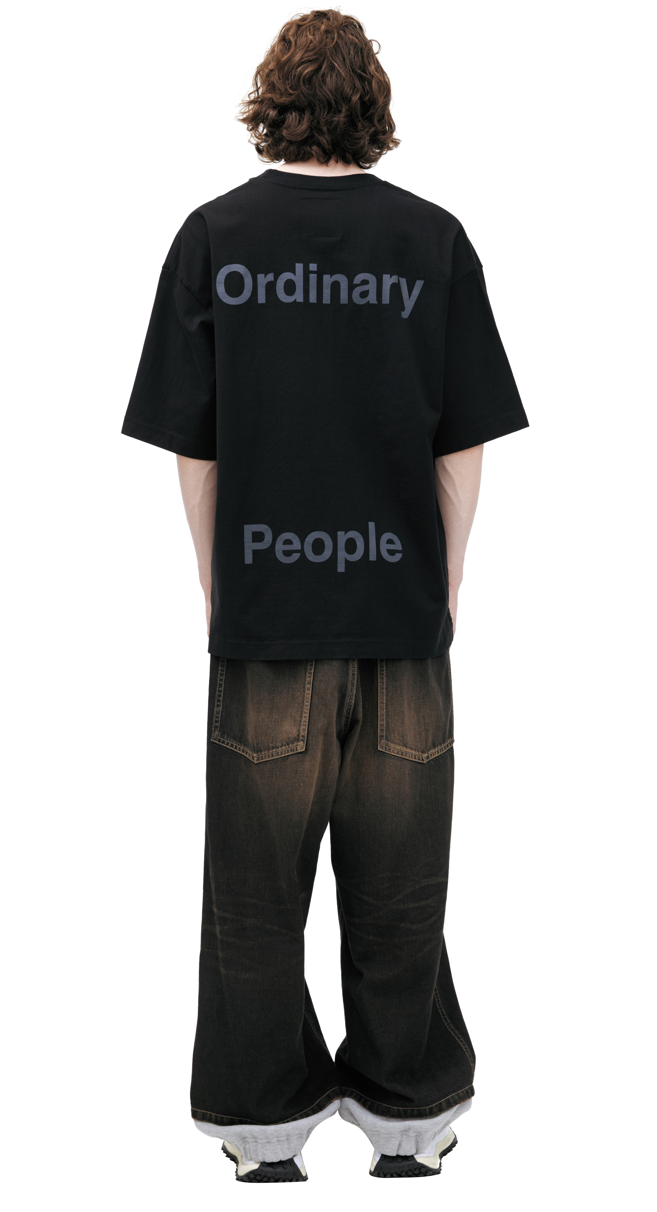 Buy Maison Mihara Yasuhiro men black ordinary people t-shirt for