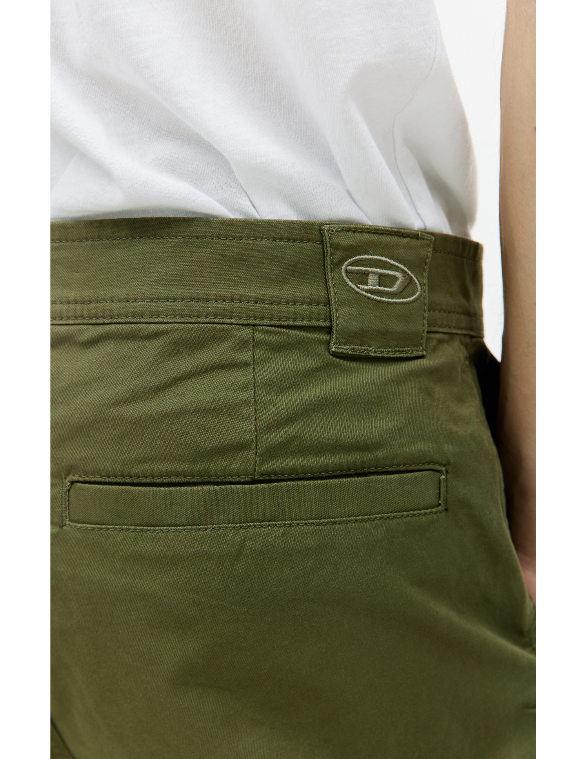 Shop Diesel P-arlem Сargo Trousers In Khaki