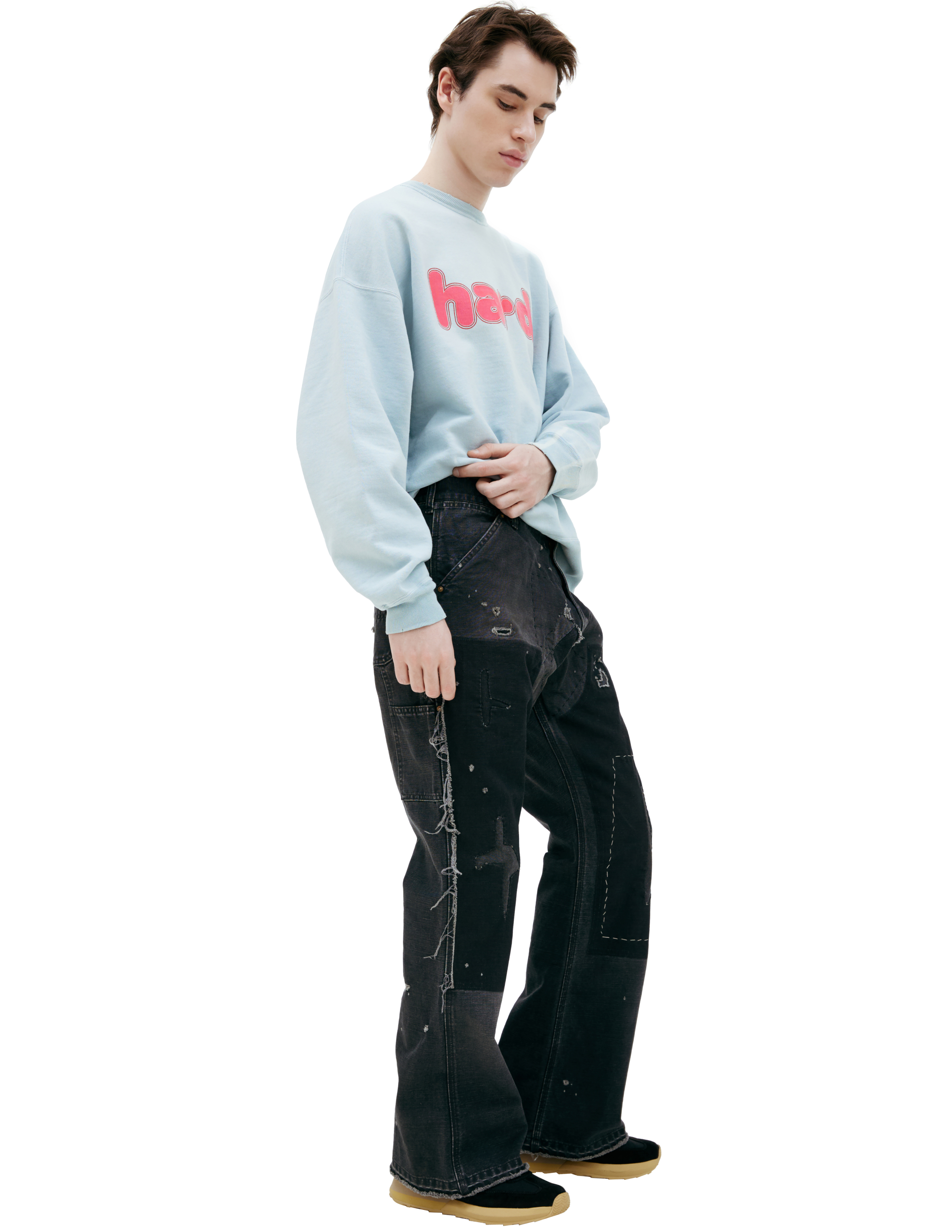 Saint Mxxxxxx Jeans With Patches In Black