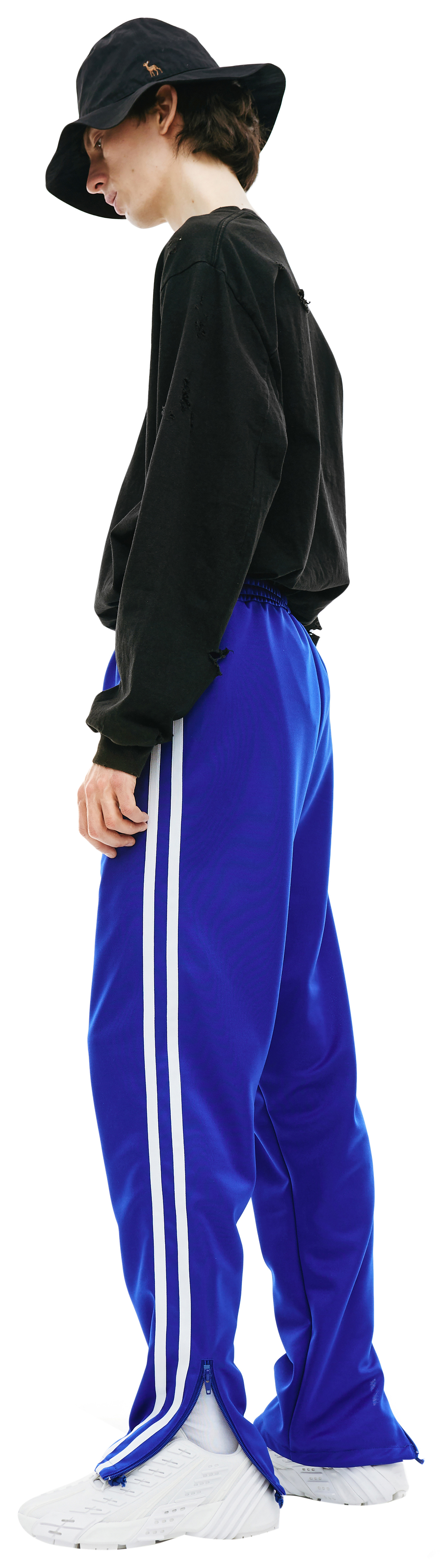 Blue Invisible Track Pants