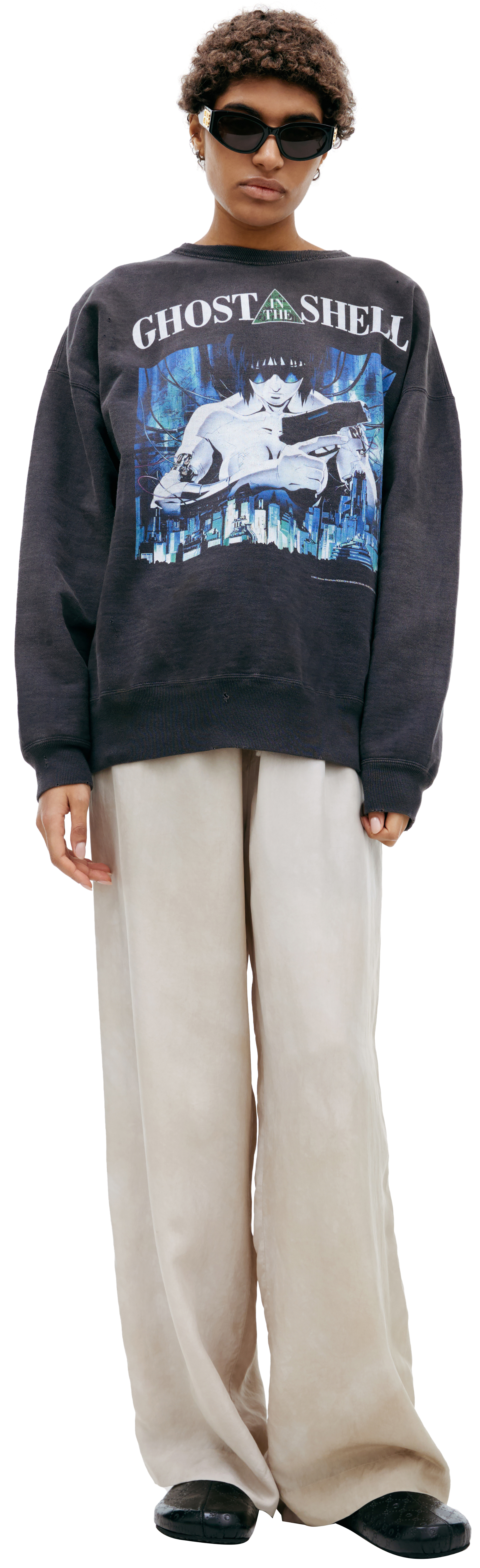 Buy Saint Mxxxxxx women grey x ghost in the shell sweatshirt for