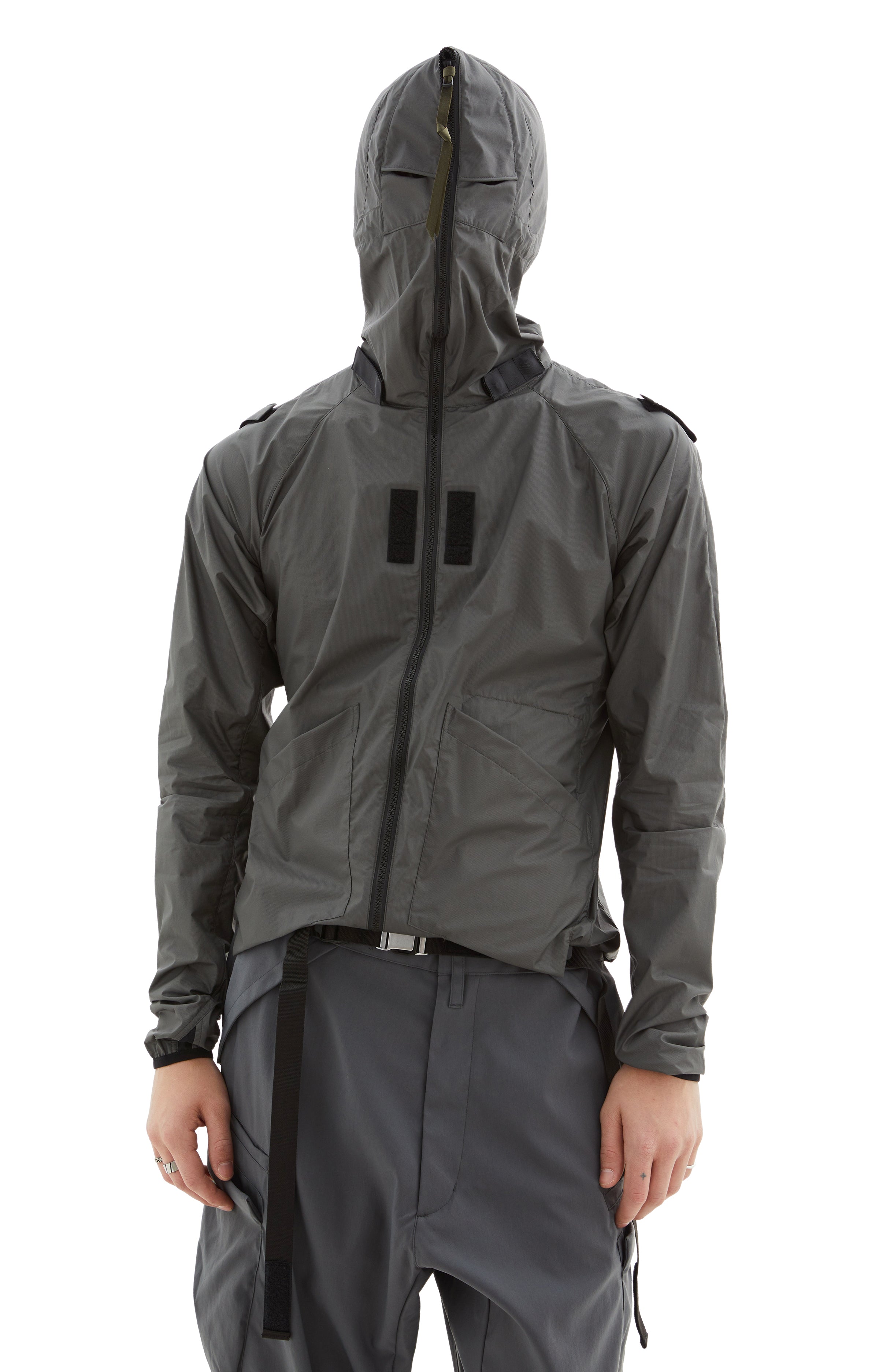 未使用級✨ ARTIFICIAL GRAIN SHORT BLOUSON Packable Blouson Jacket | Calvin Klein