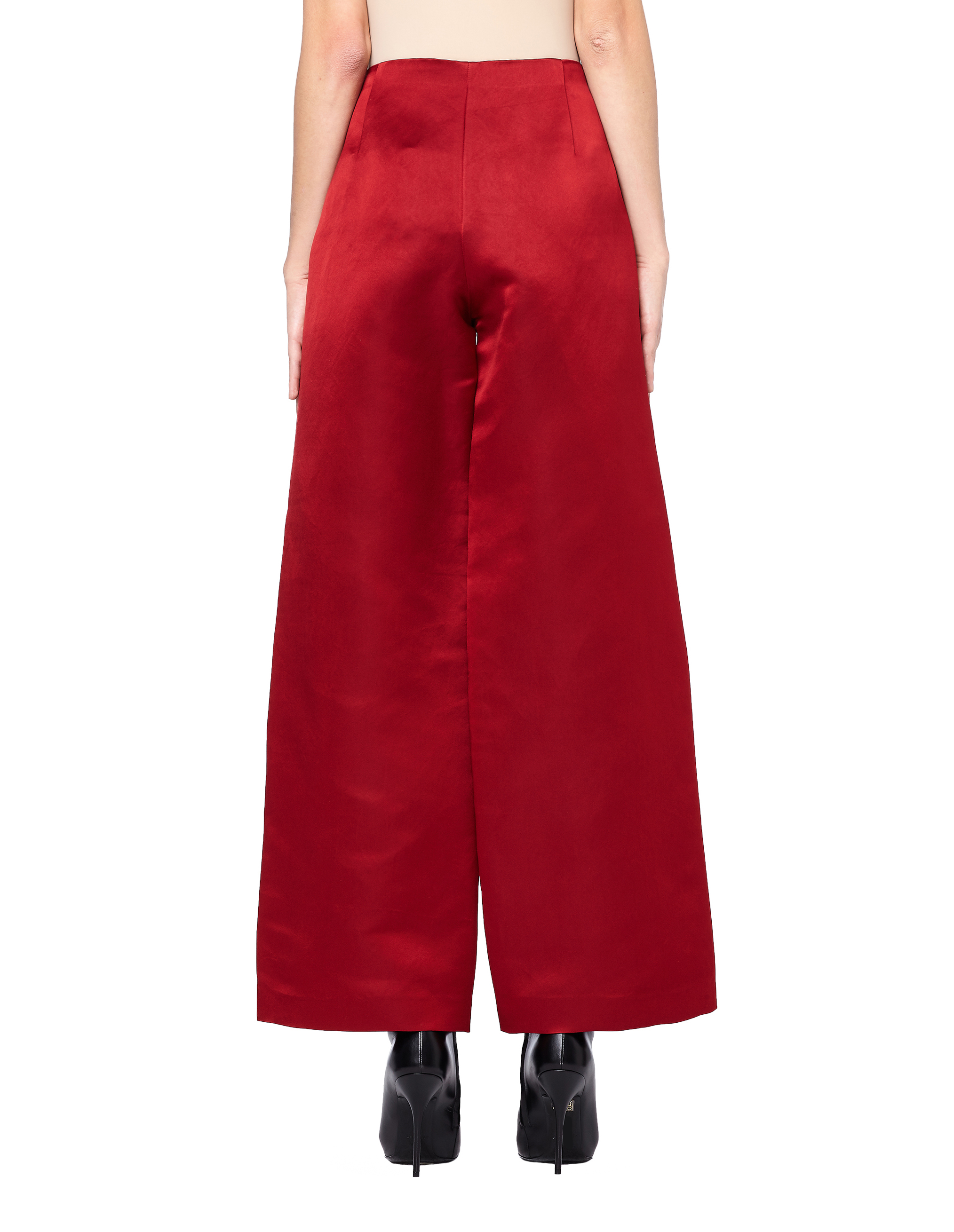 Buy The Row strom wide leg red silk pants for $833 online SV77, 3724BW932