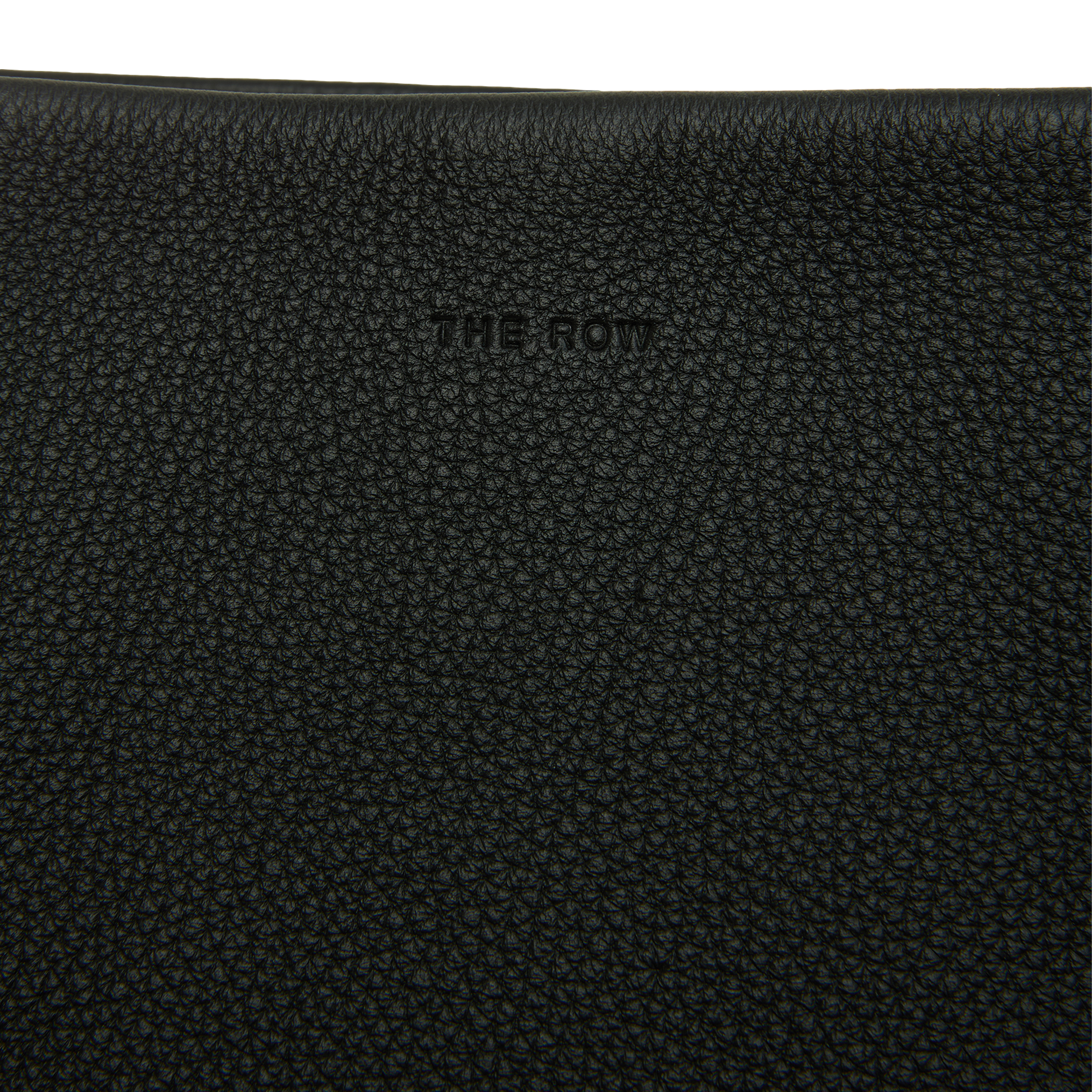 The Row Leather Tote Bag N/s Park Large In Black