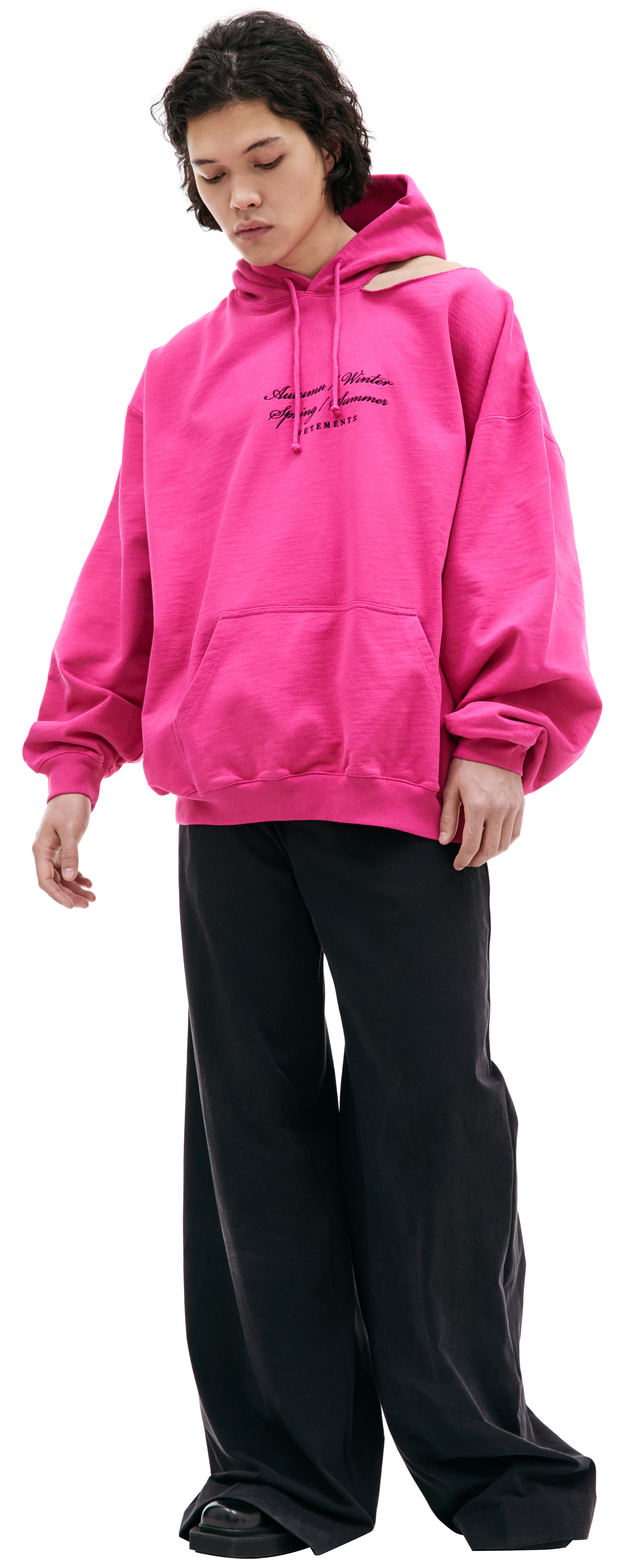 Pink oversized hoodie