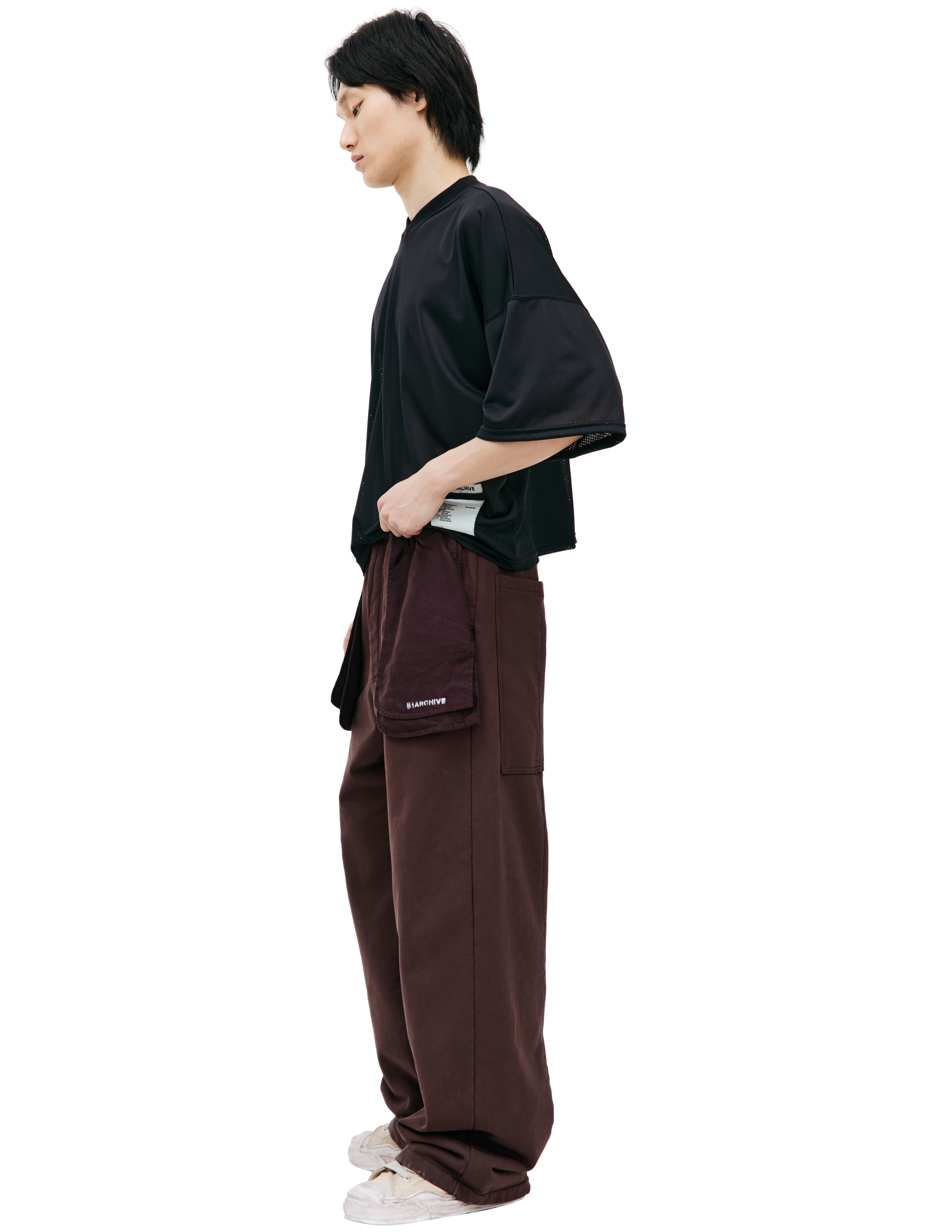 Shop B1archive Wide Leg Sweatpants In Brown