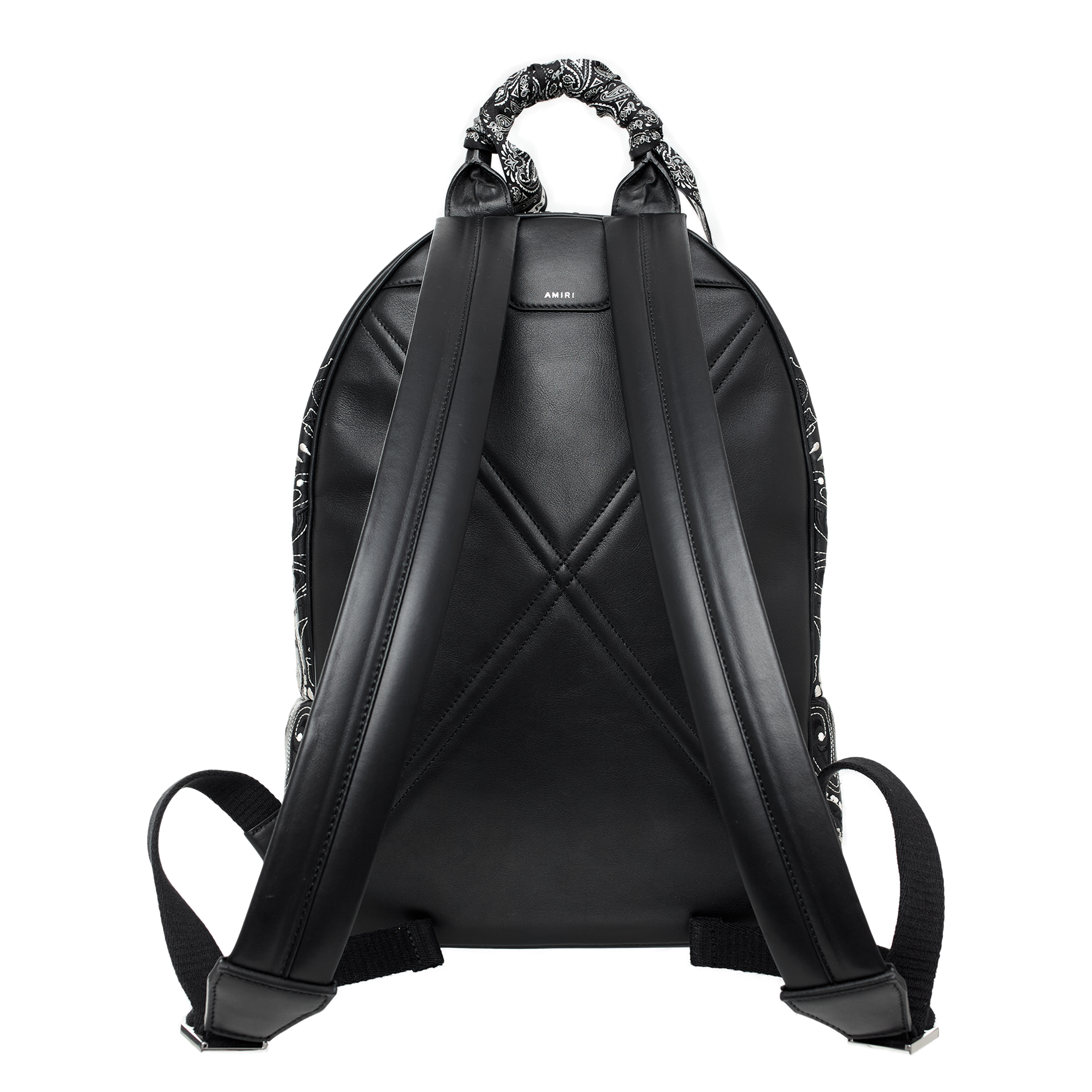 Buy AMIRI men leather paisley embroidery bag for $1,133