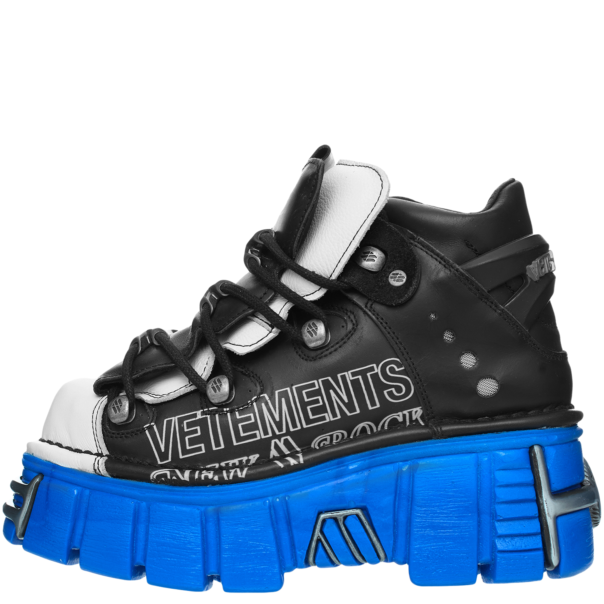 Vetements X New Rock Platform Boots In Black