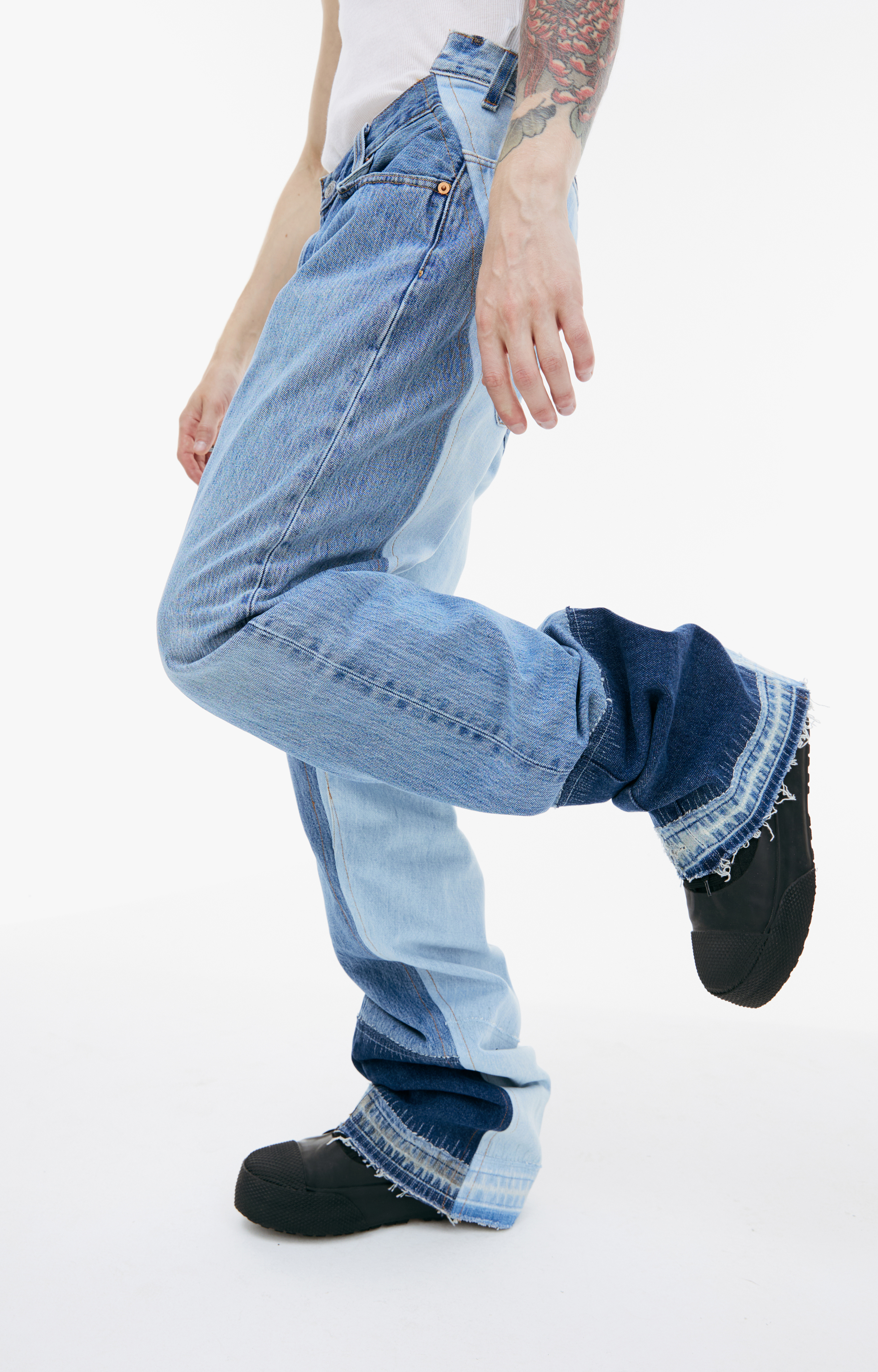 Satoshi Nakamoto デニムショートパンツ DENIM MOTO SHORT