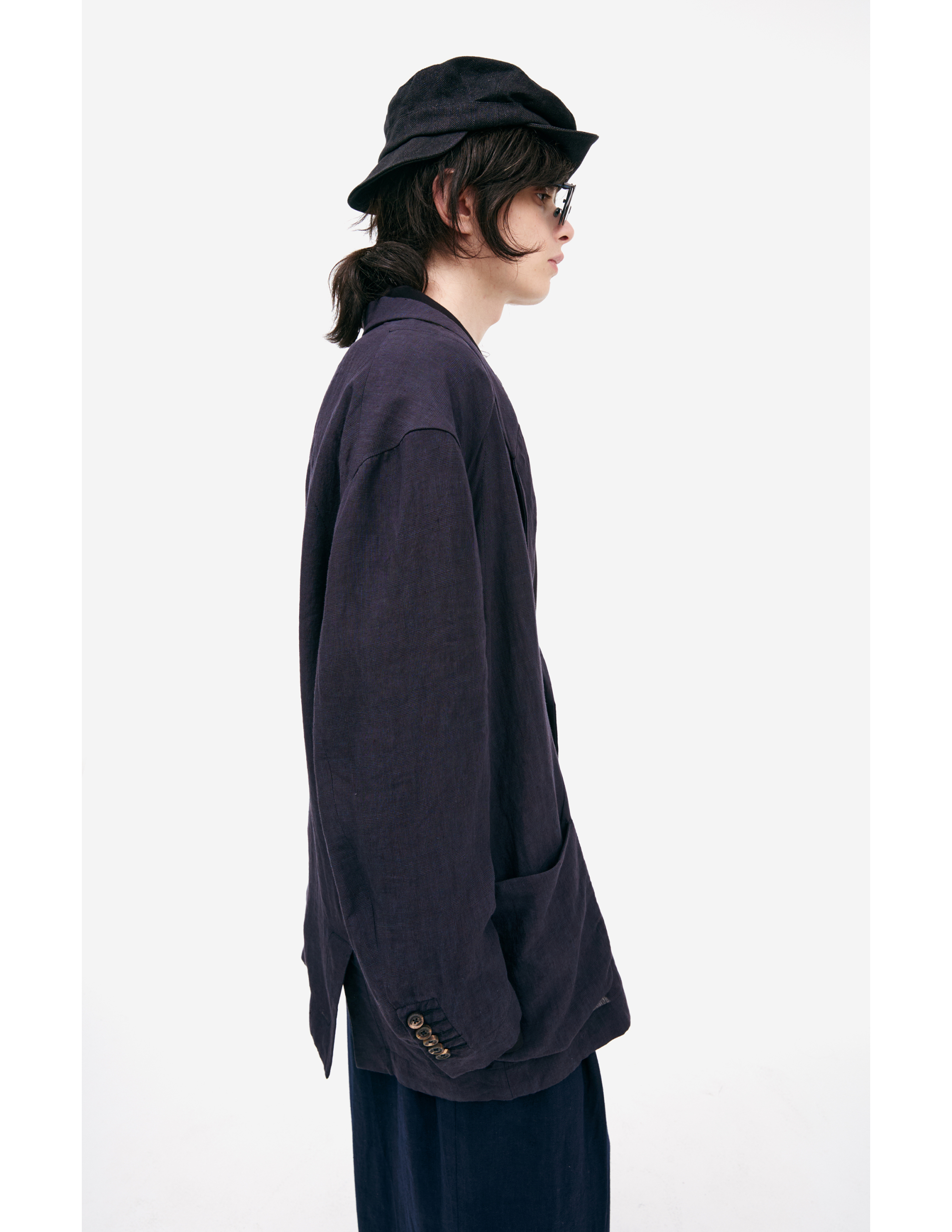Ziggy Chen Jacket With Patch Pockets In Blue
