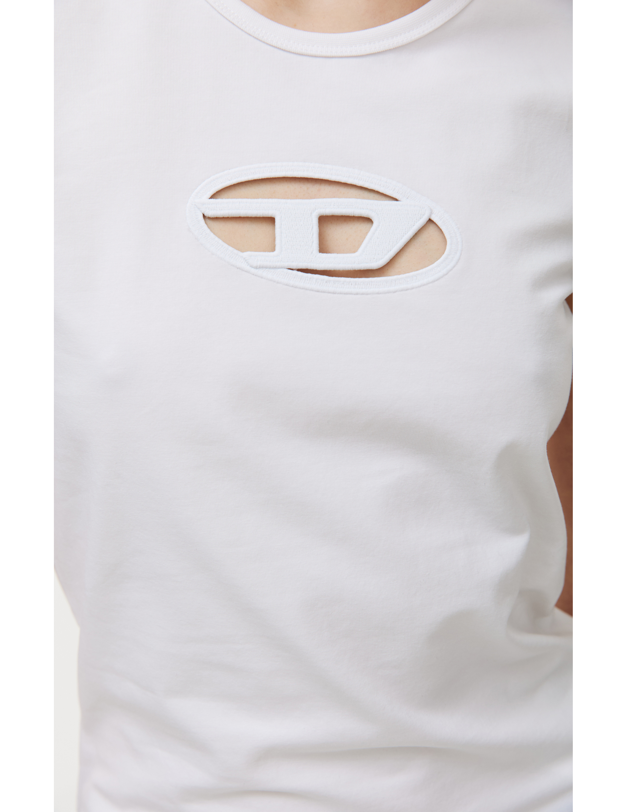 Shop Diesel White T-angie T-shirt
