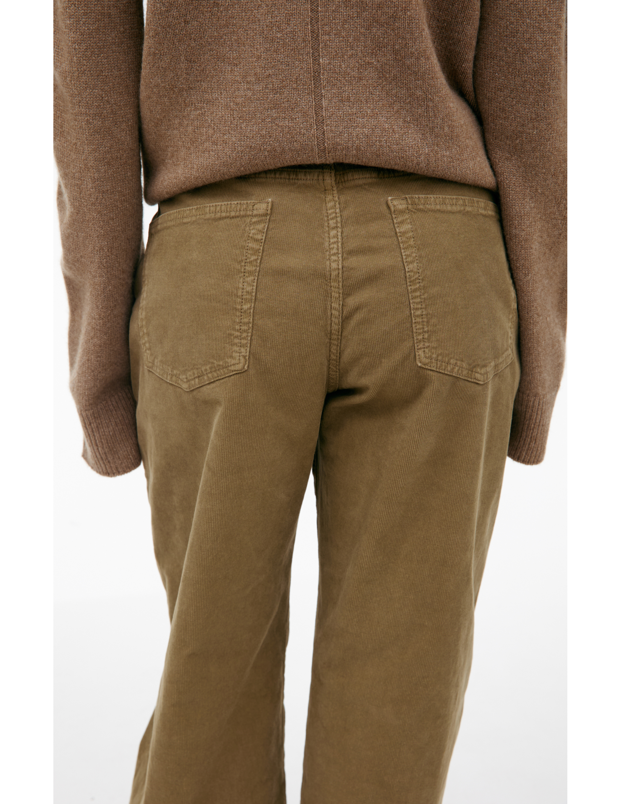 The Row Corduroy Trousers Eglitta In Beige
