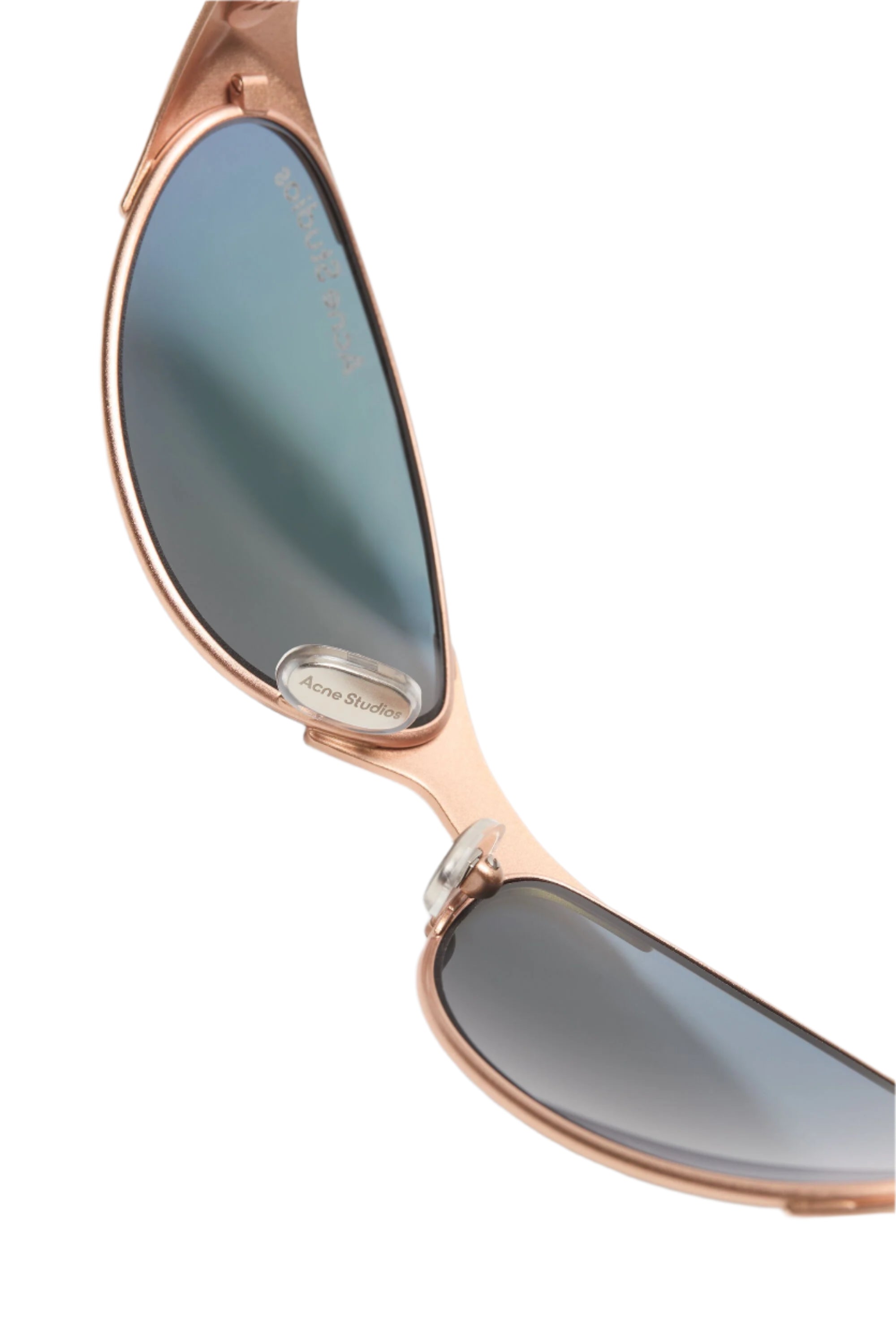Buy Acne Studios men metal frame charm sunglasses for $520 online