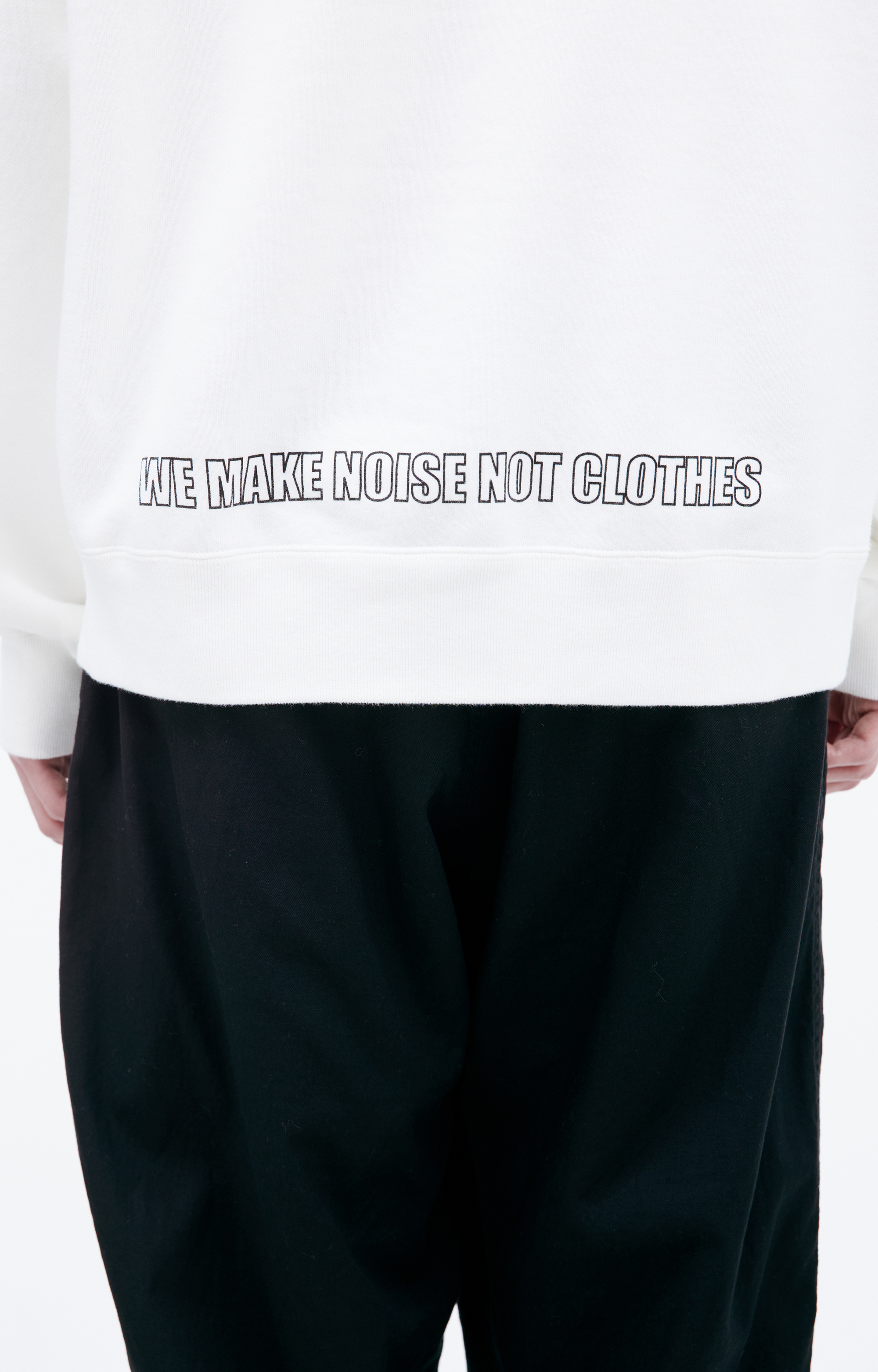 トップス 5 UC1E9803-1 WHITE Buy Undercover men white sweatshirt with print for $180